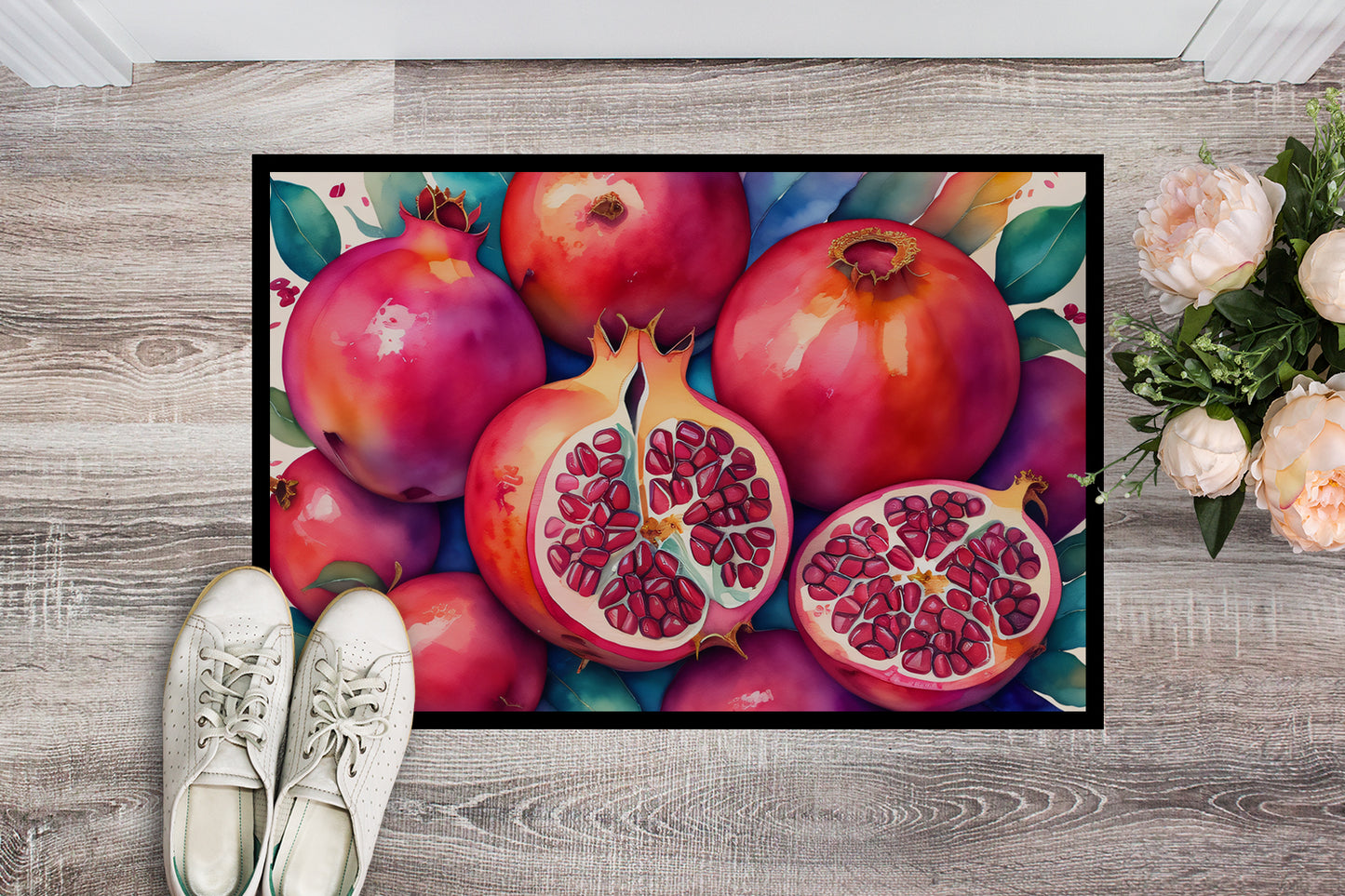 Colorful Pomegranates Doormat