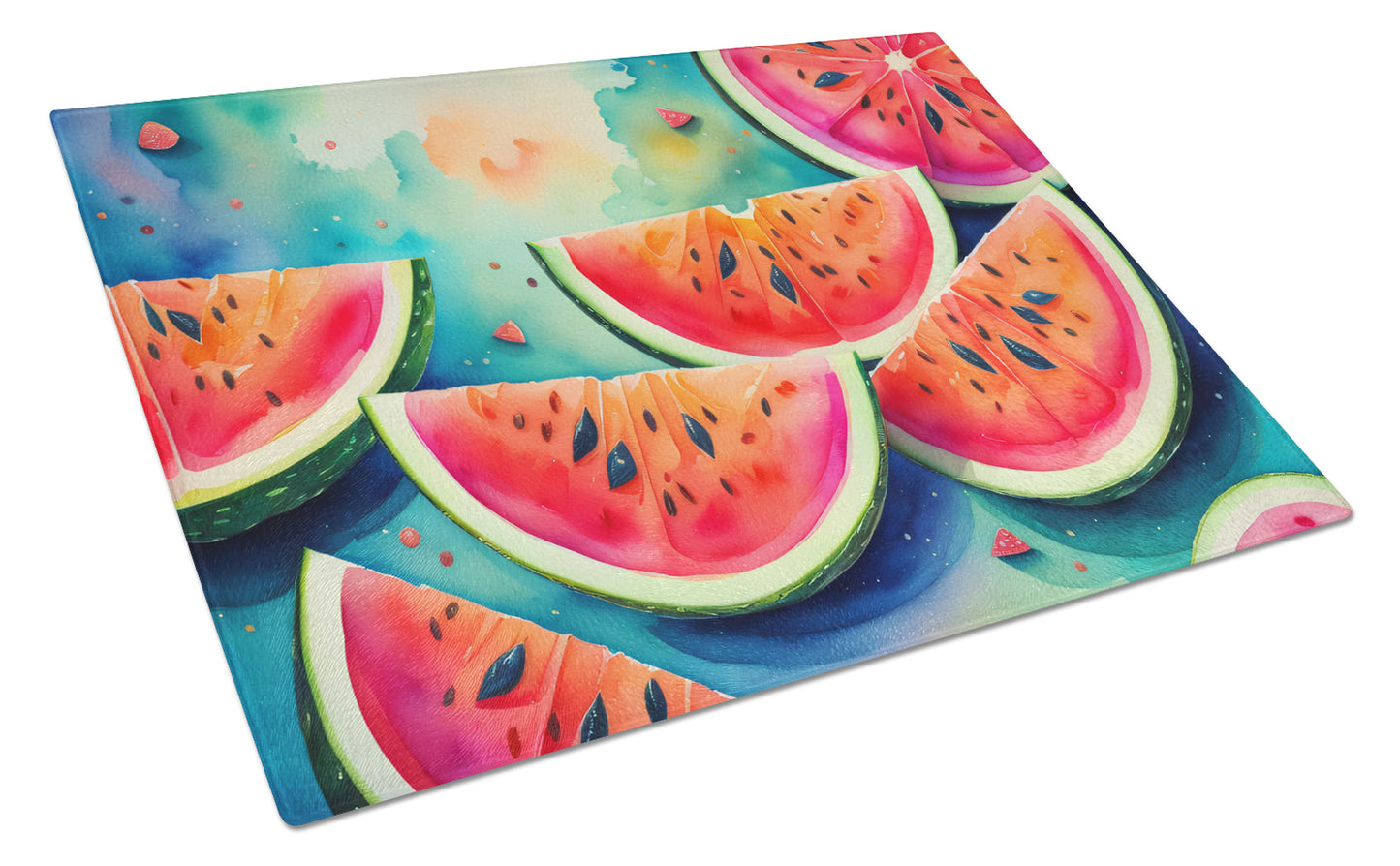 Buy this Colorful Watermelons Glass Cutting Board