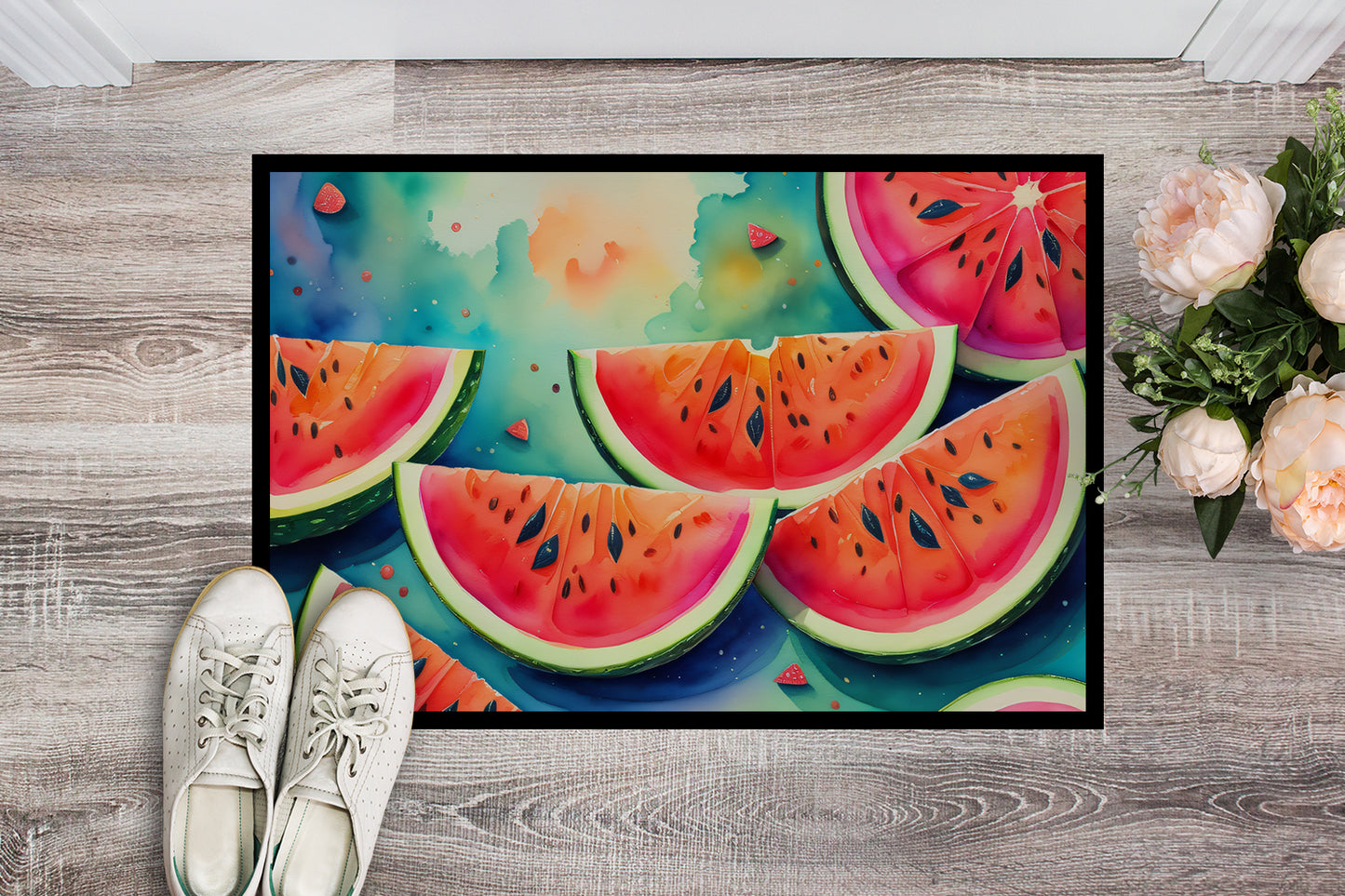 Colorful Watermelons Doormat