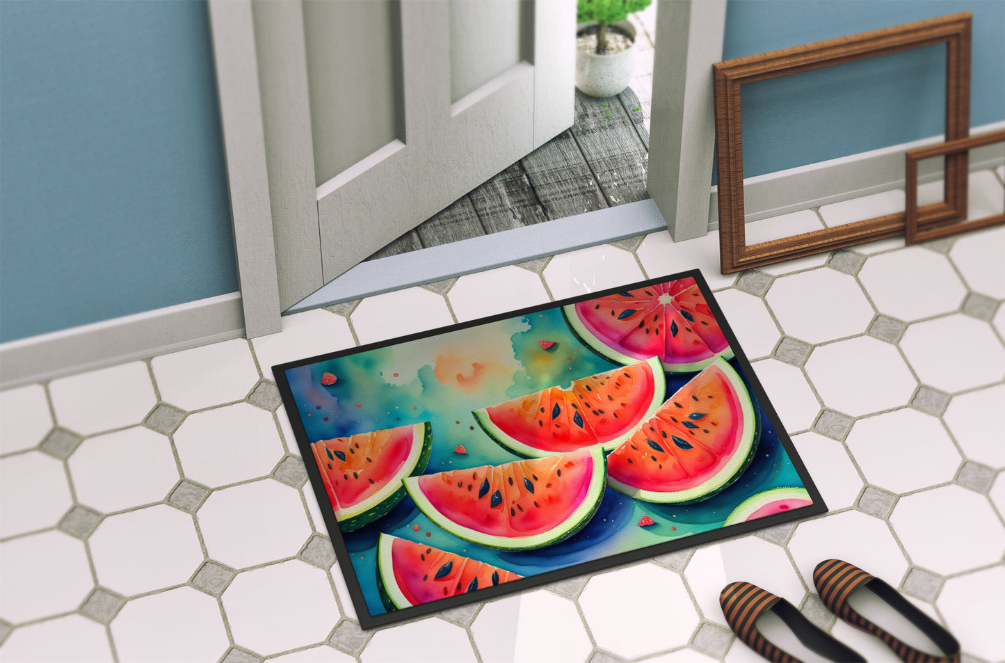 Colorful Watermelons Doormat