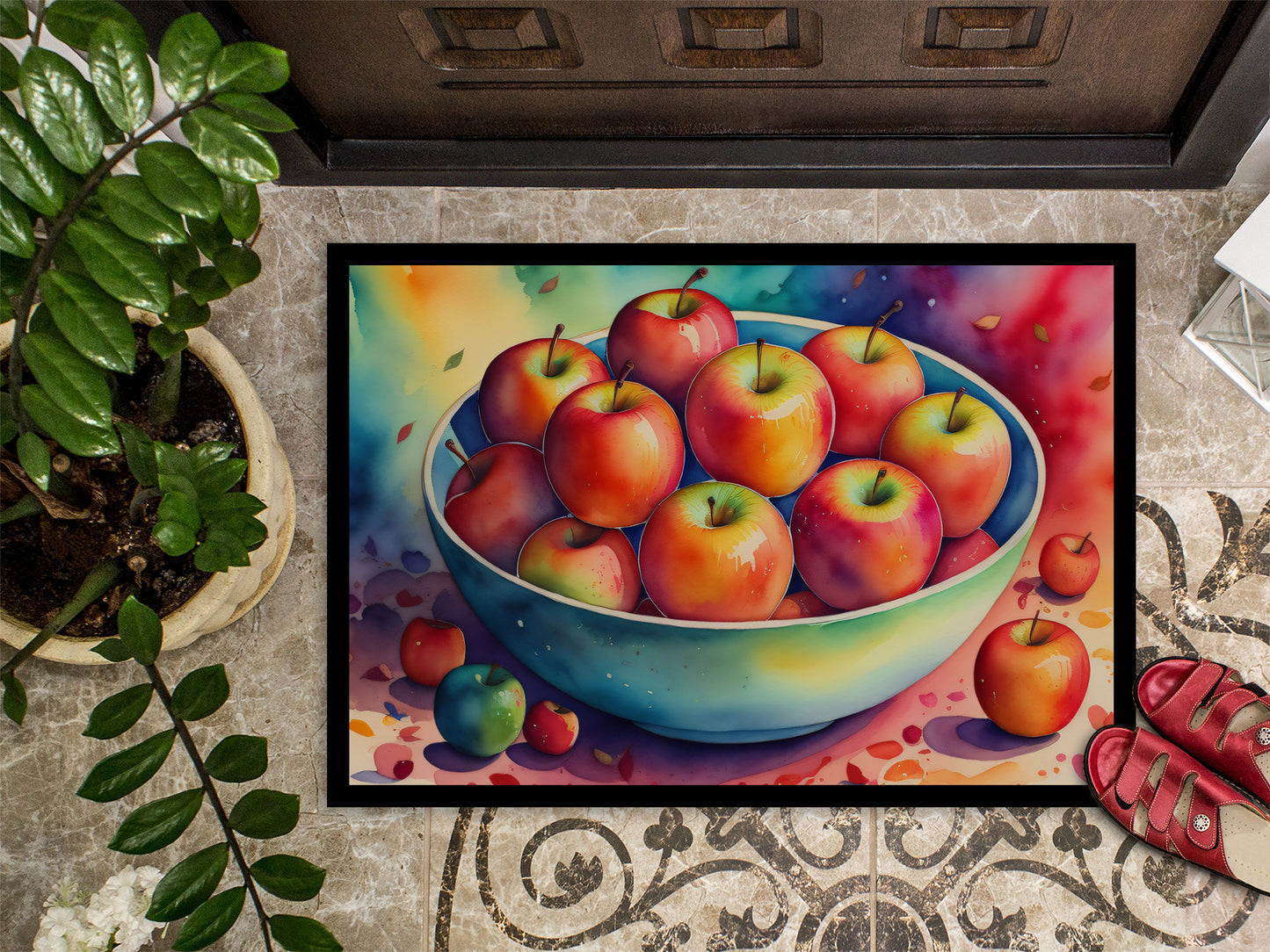 Colorful Apples Doormat