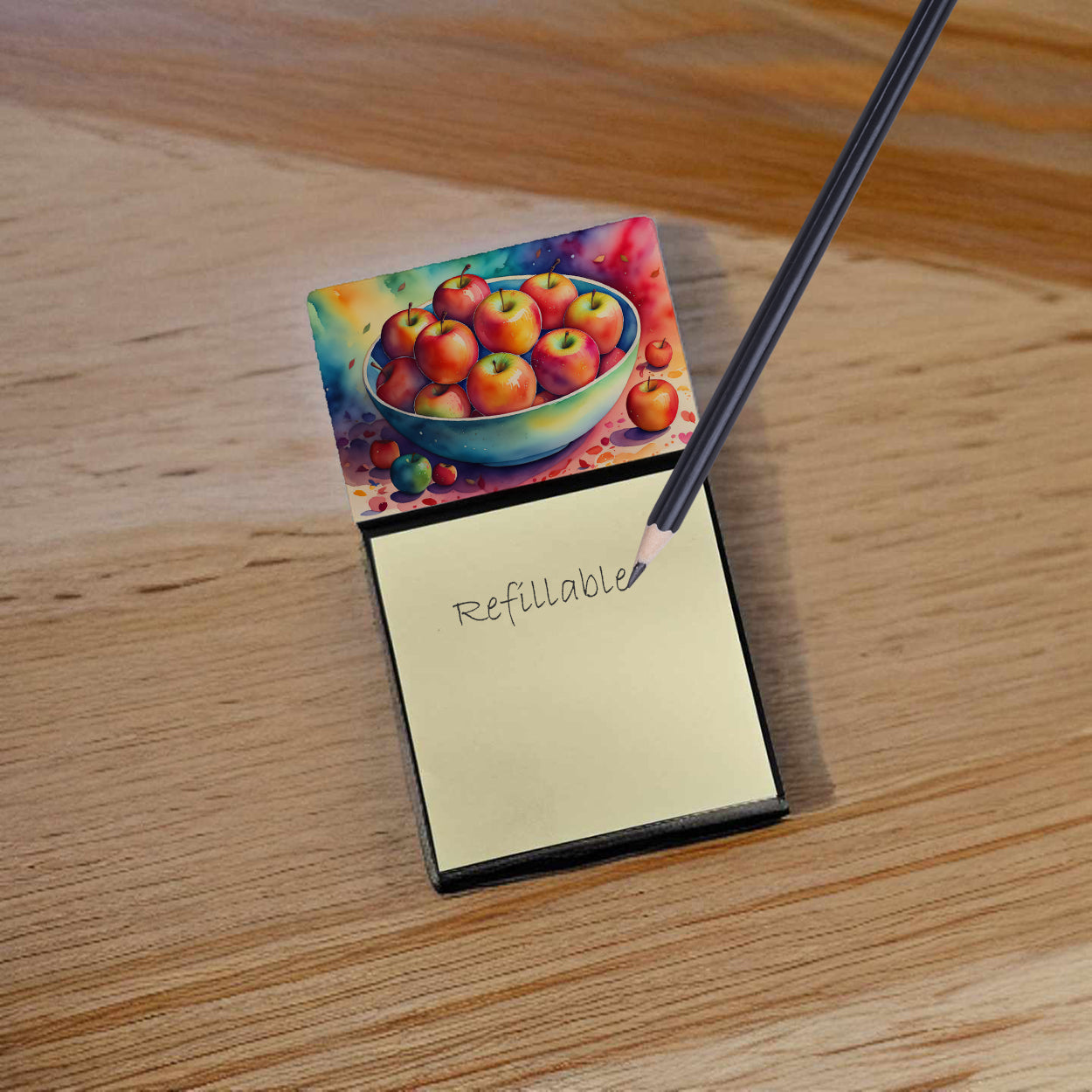 Colorful Apples Sticky Note Holder