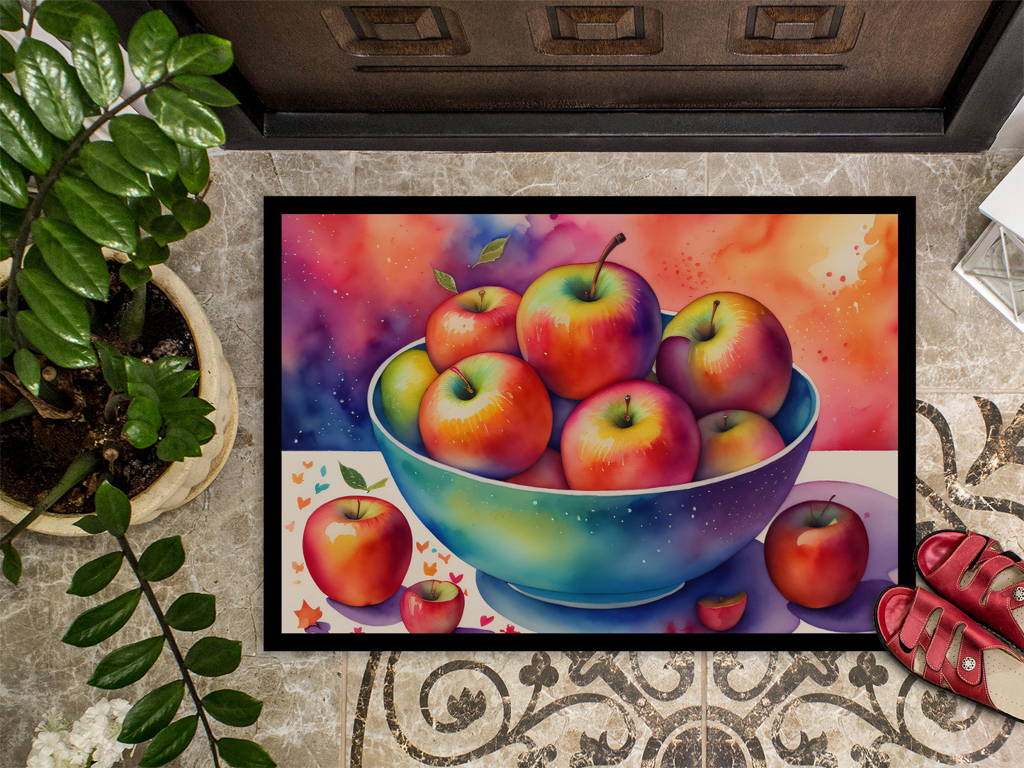 Colorful Apples Doormat