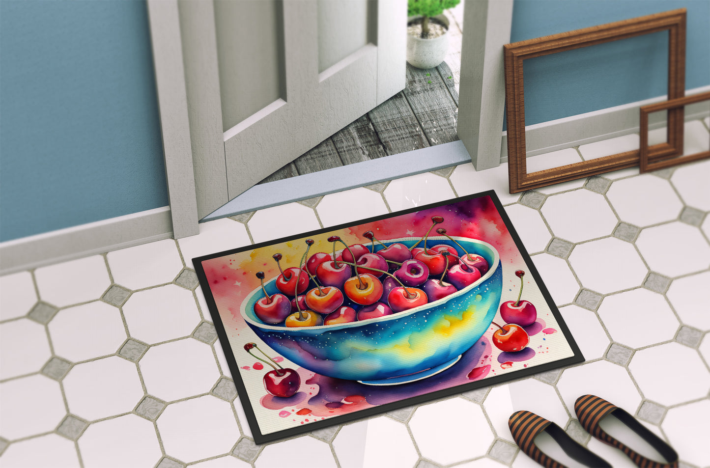 Colorful Cherries Doormat