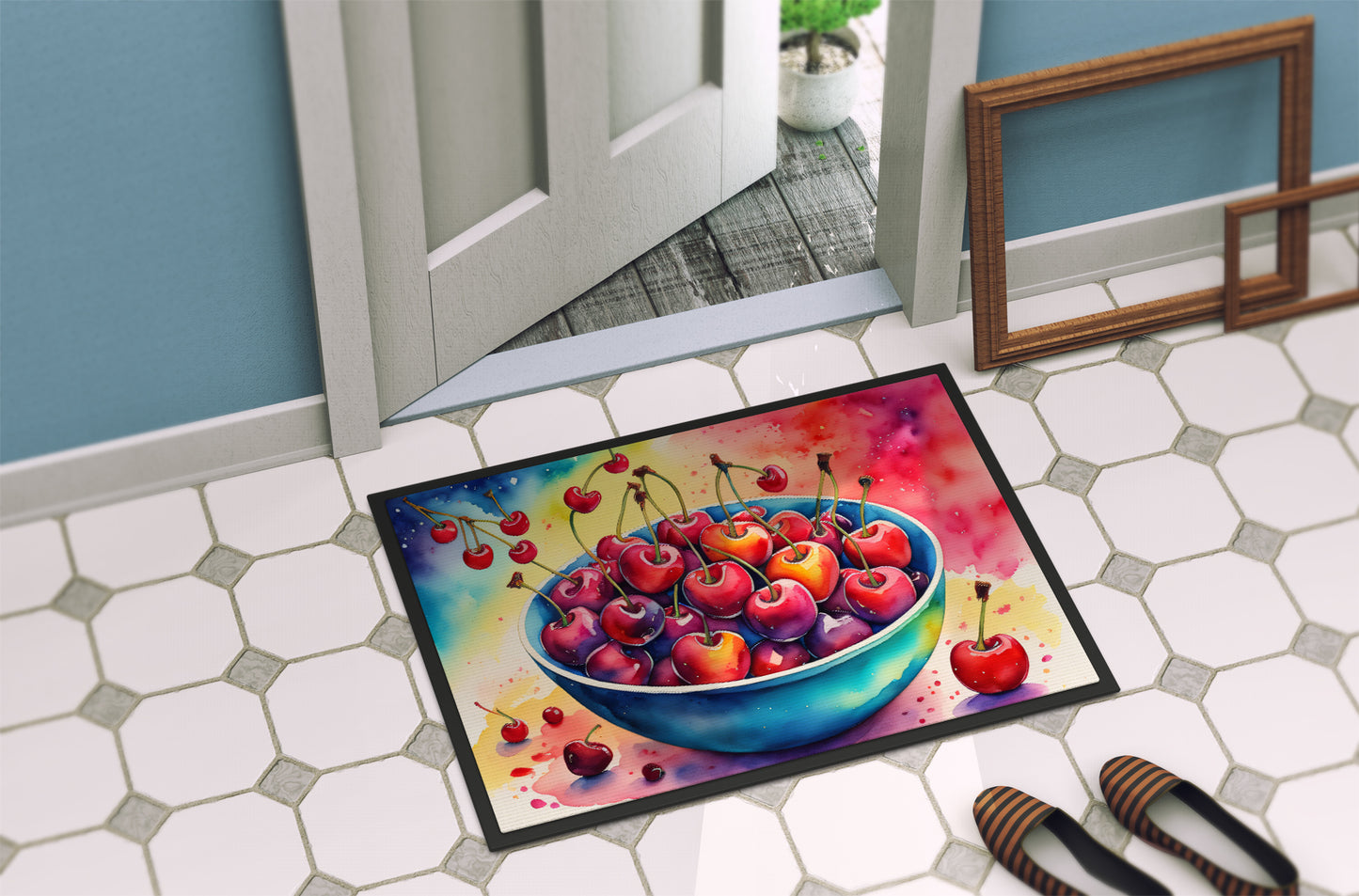 Colorful Cherries Doormat