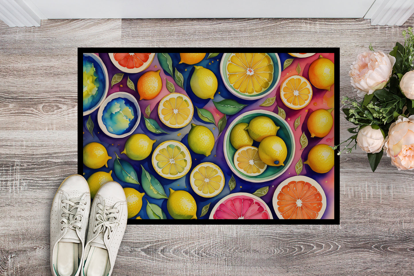 Colorful Lemons Doormat