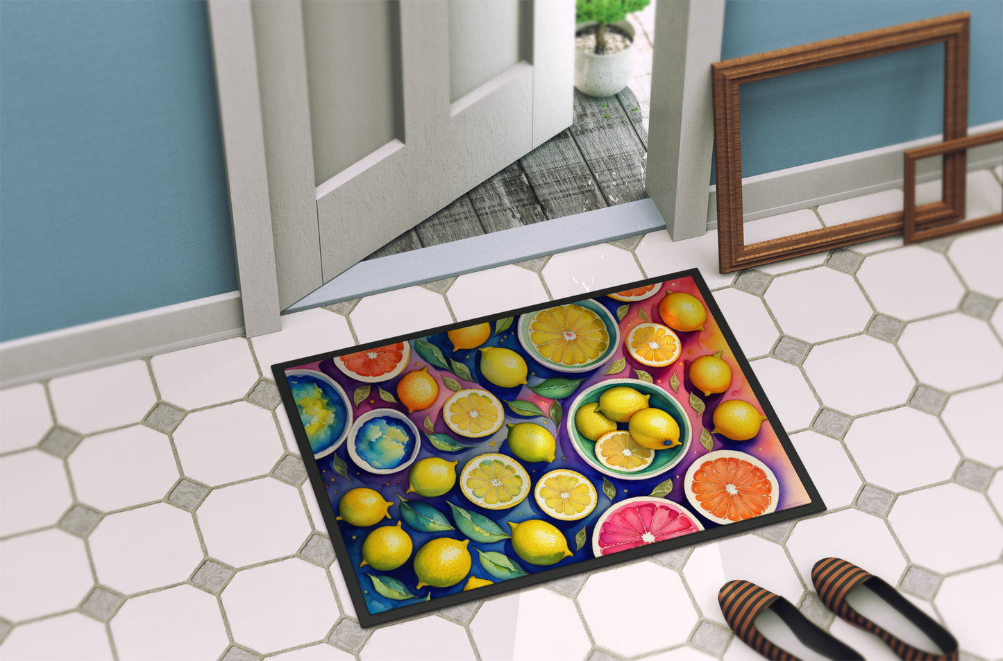 Colorful Lemons Doormat