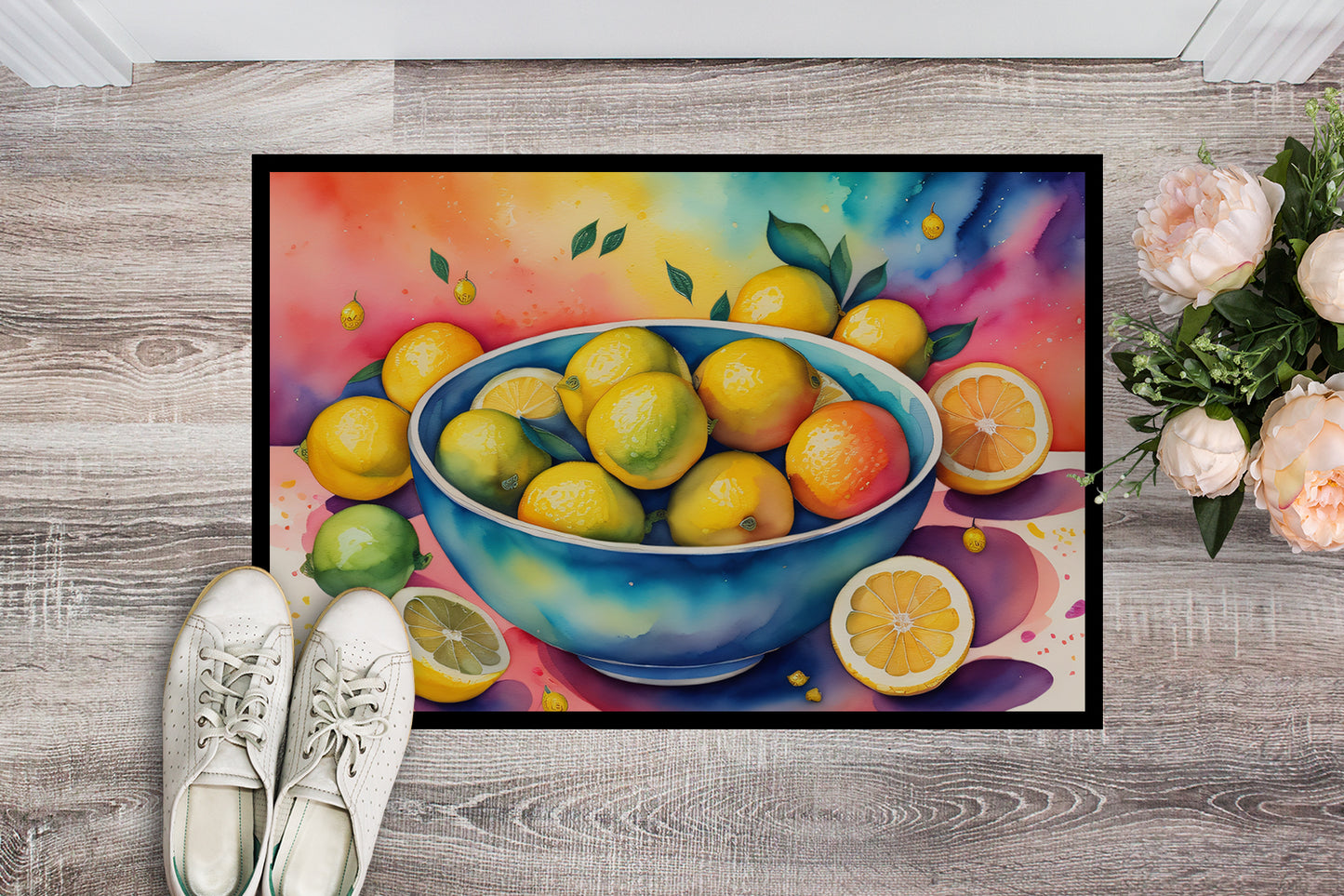 Colorful Lemons Doormat