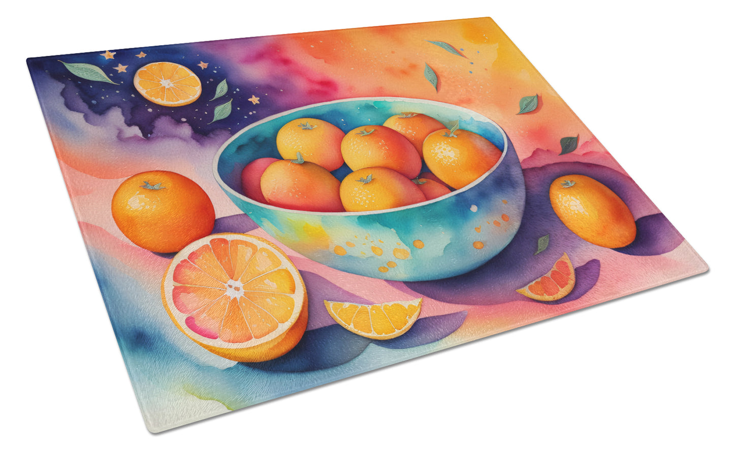 Buy this Colorful Oranges Glass Cutting Board