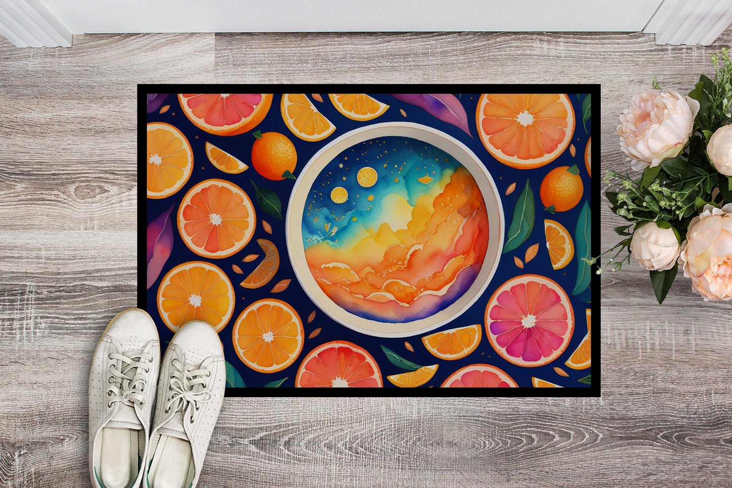 Colorful Oranges Doormat