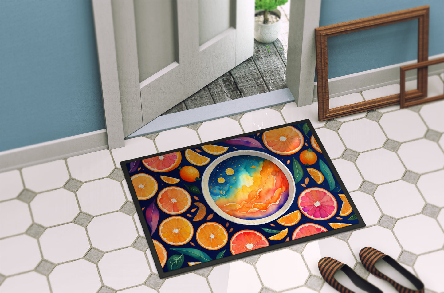 Colorful Oranges Doormat