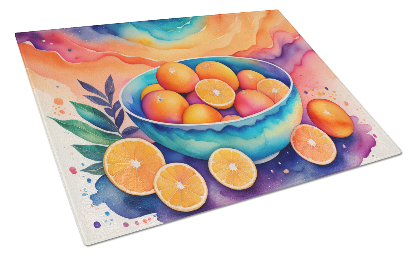 Buy this Colorful Oranges Glass Cutting Board