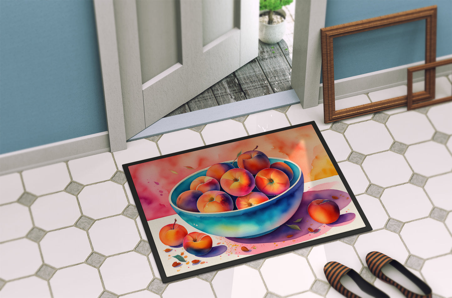 Colorful Peaches Doormat