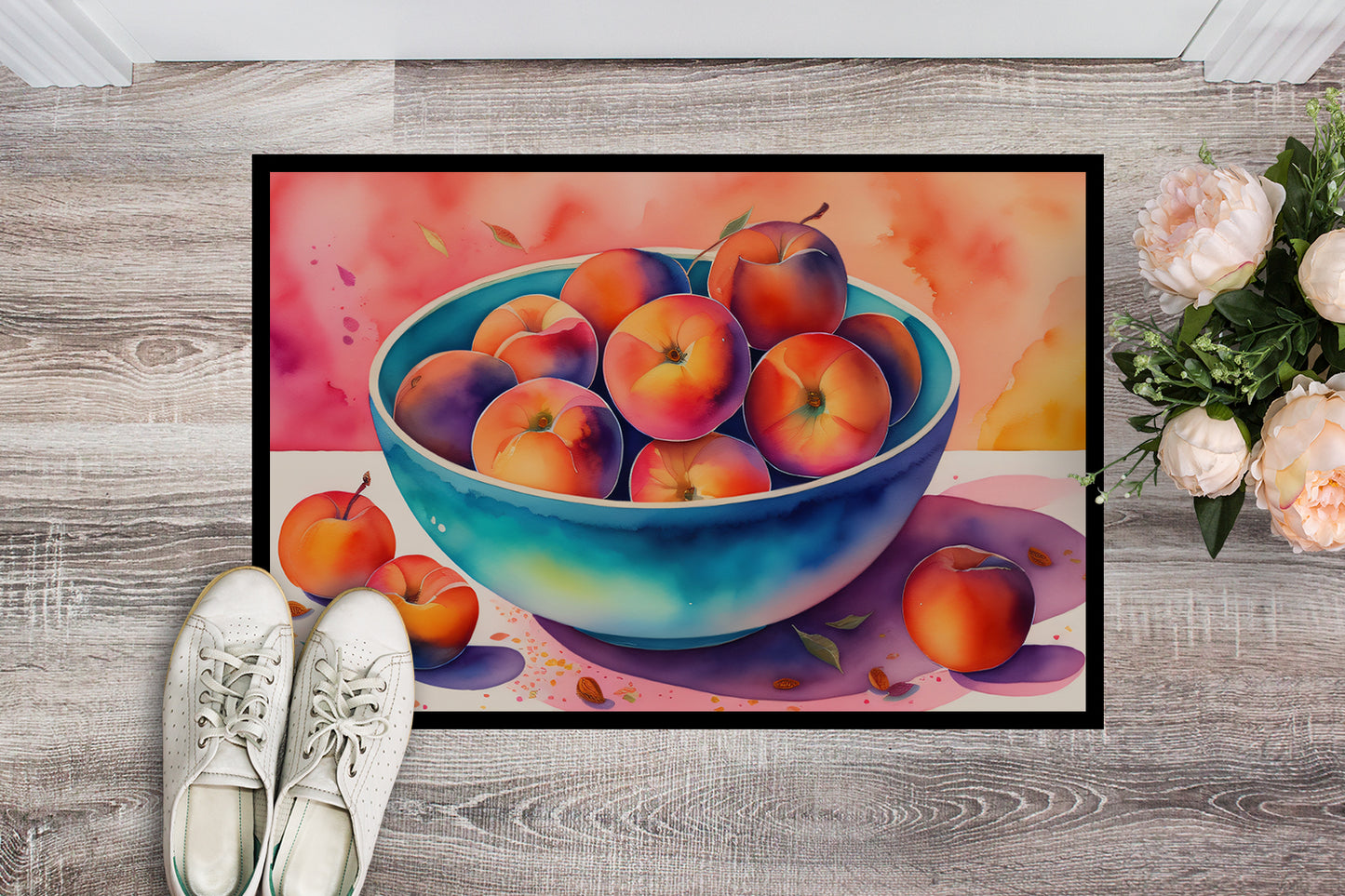 Colorful Peaches Doormat