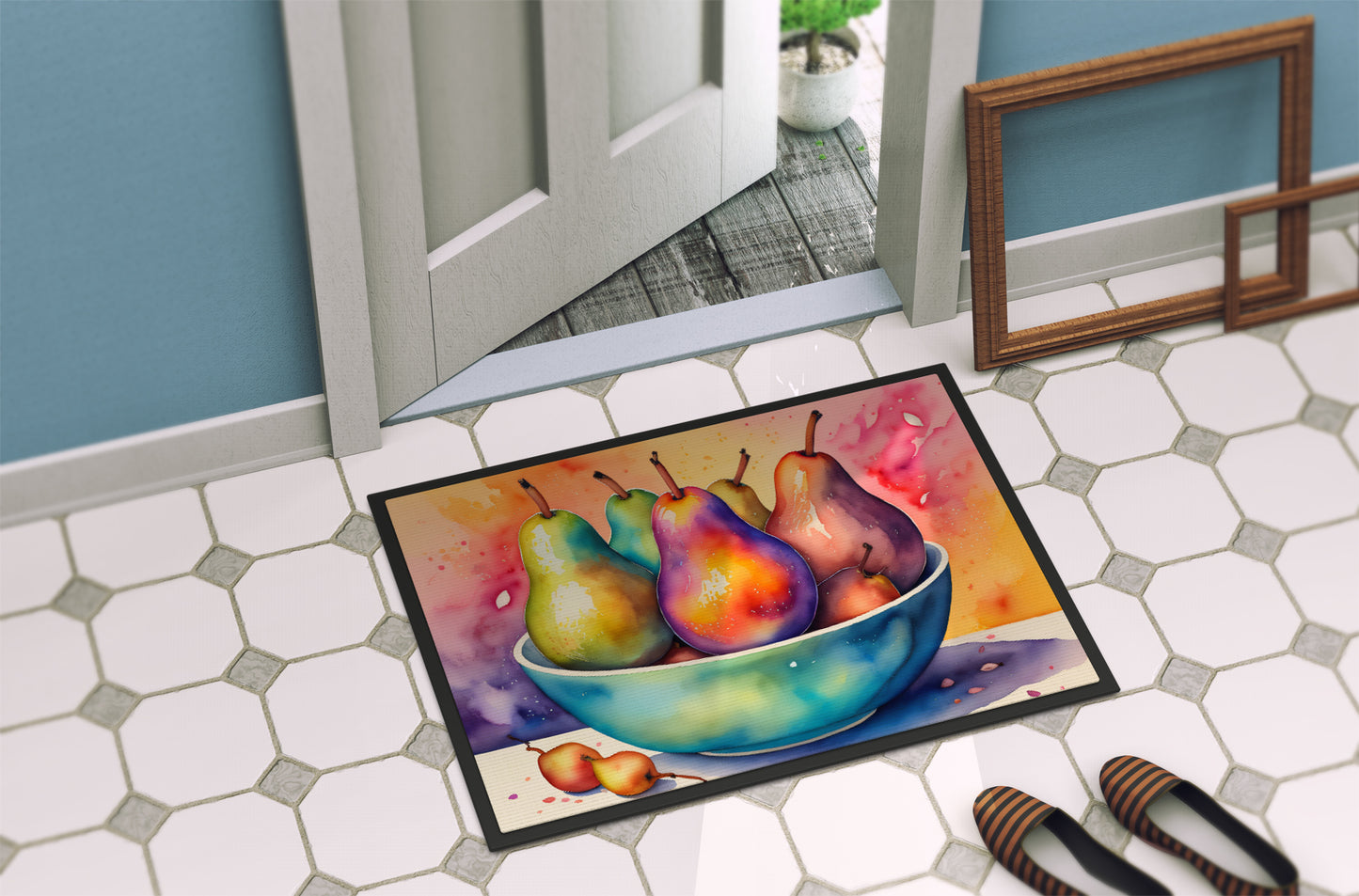 Colorful Pears Doormat