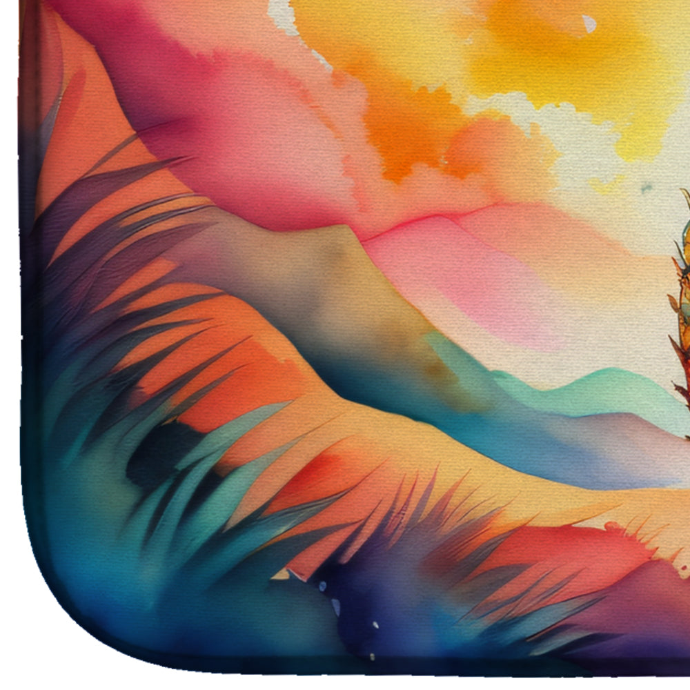 Colorful Pineapple Dish Drying Mat