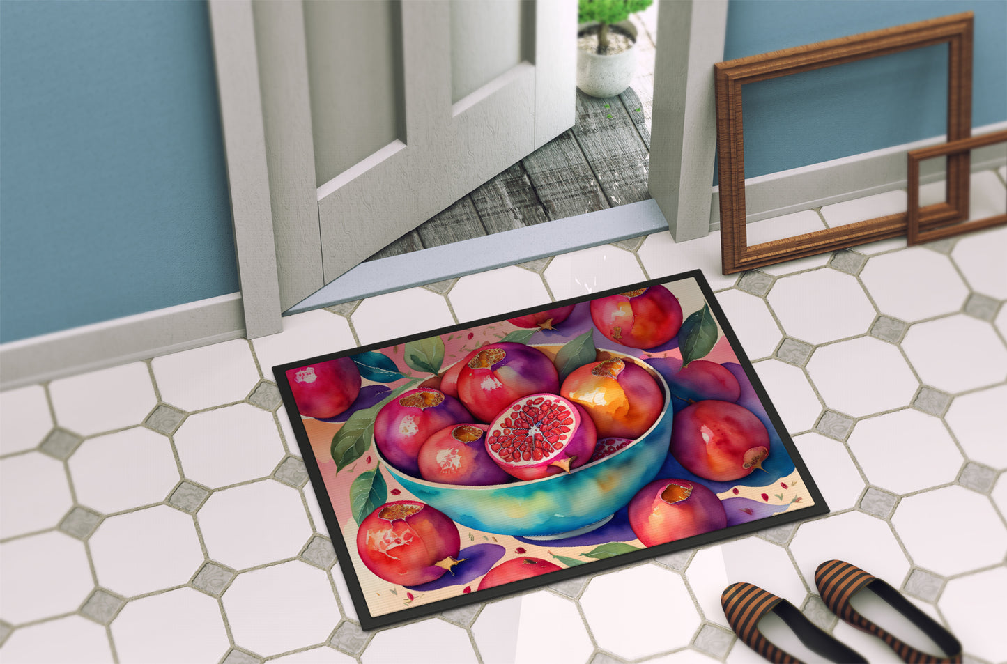 Colorful Pomegranates Doormat
