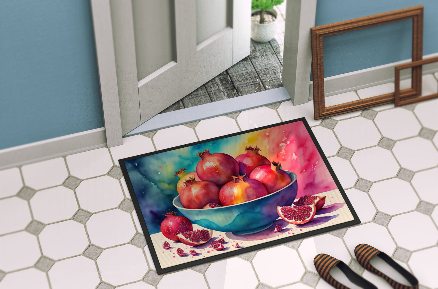 Colorful Pomegranates Doormat