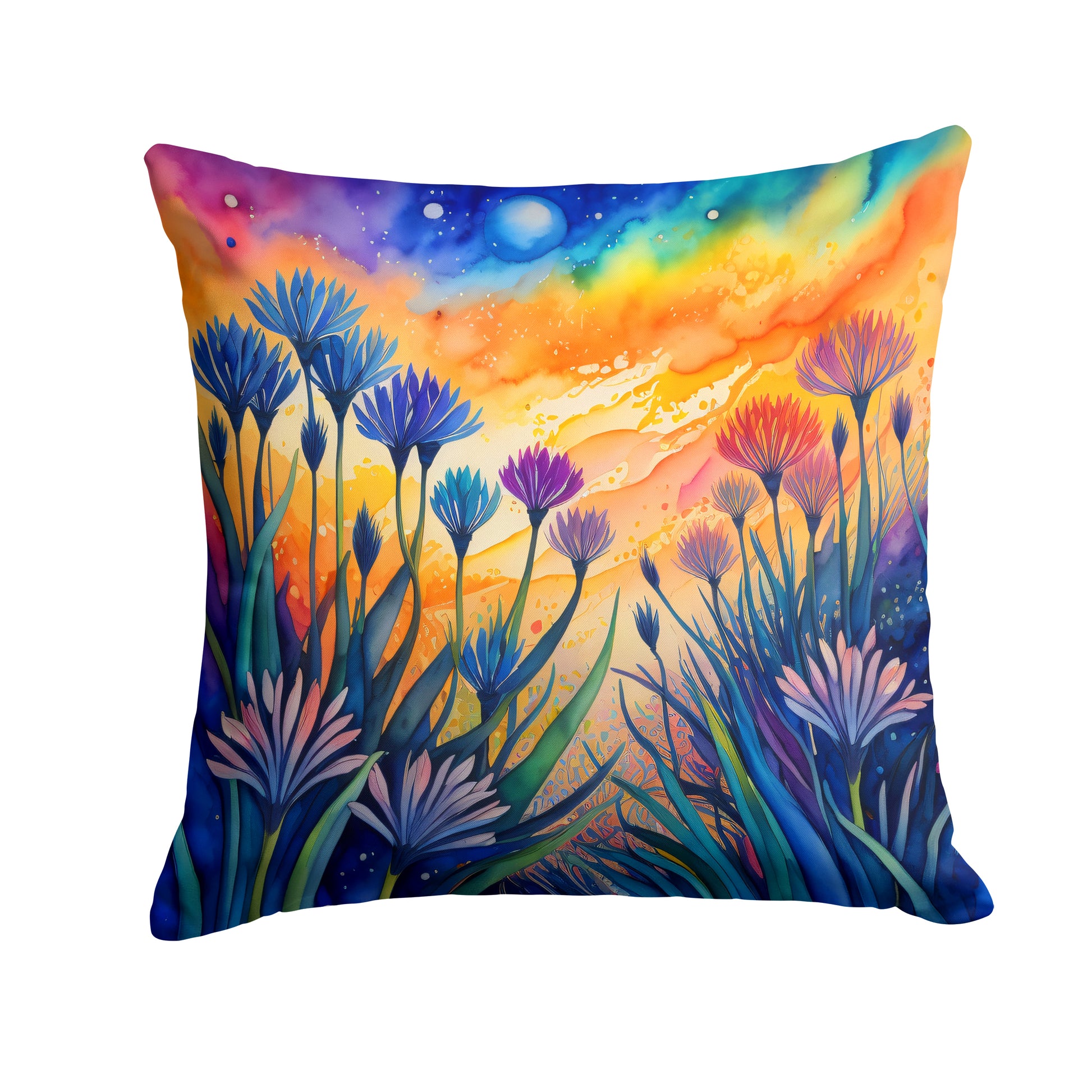 Buy this Colorful Agapanthus Throw Pillow