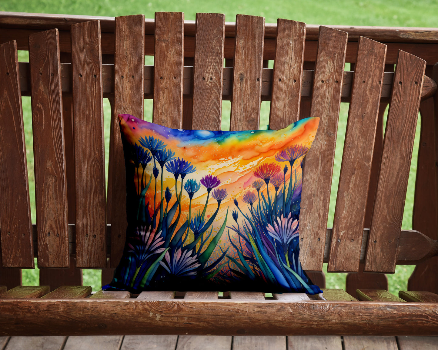 Colorful Agapanthus Throw Pillow