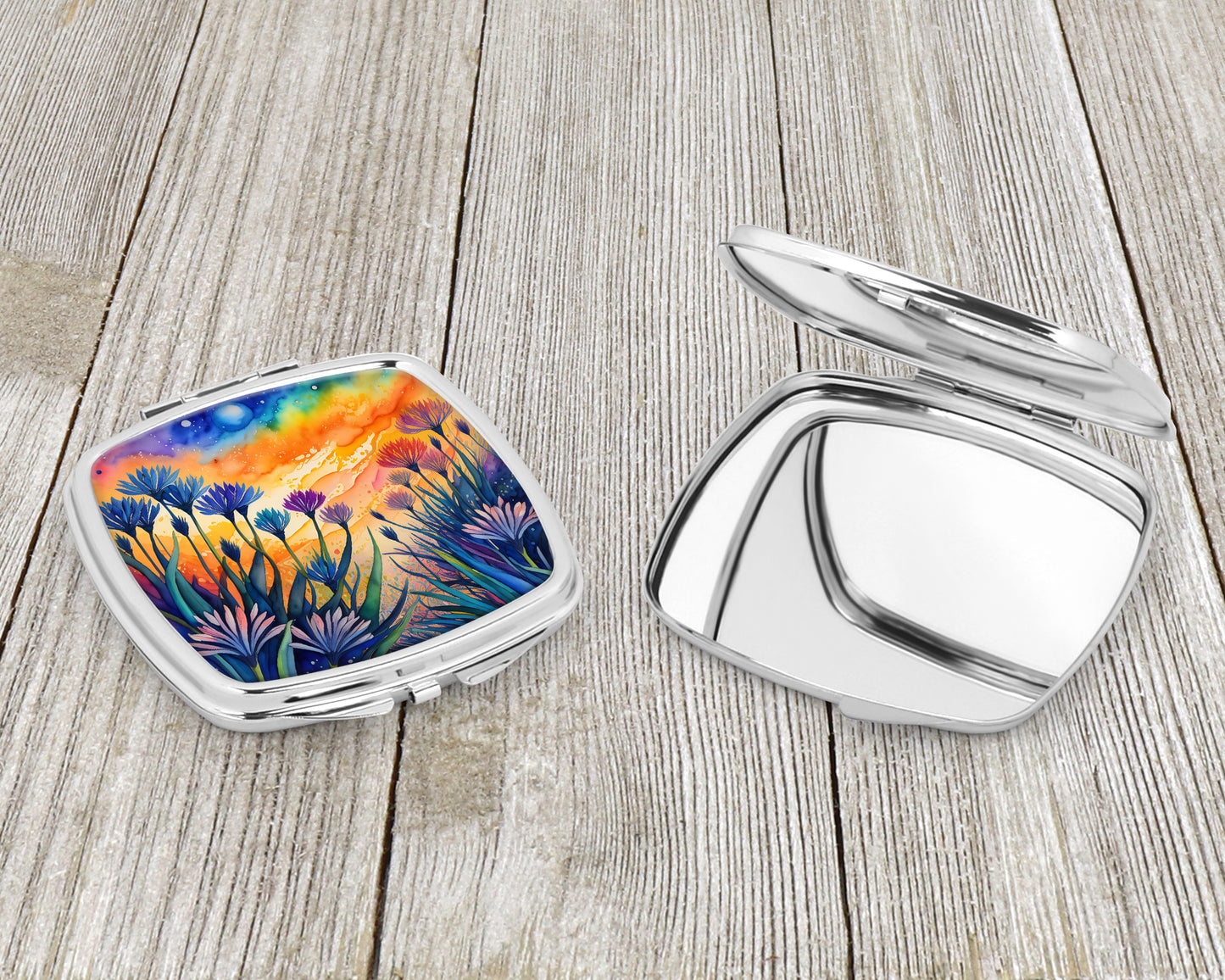 Colorful Agapanthus Compact Mirror
