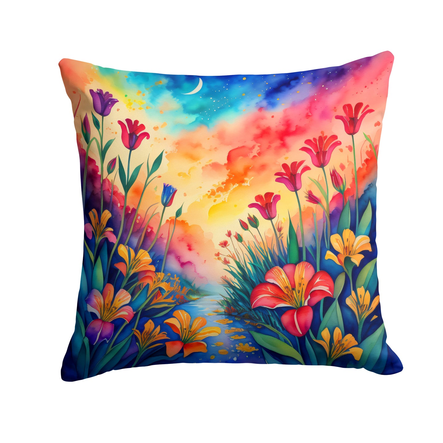 Buy this Colorful Alstroemerias Throw Pillow