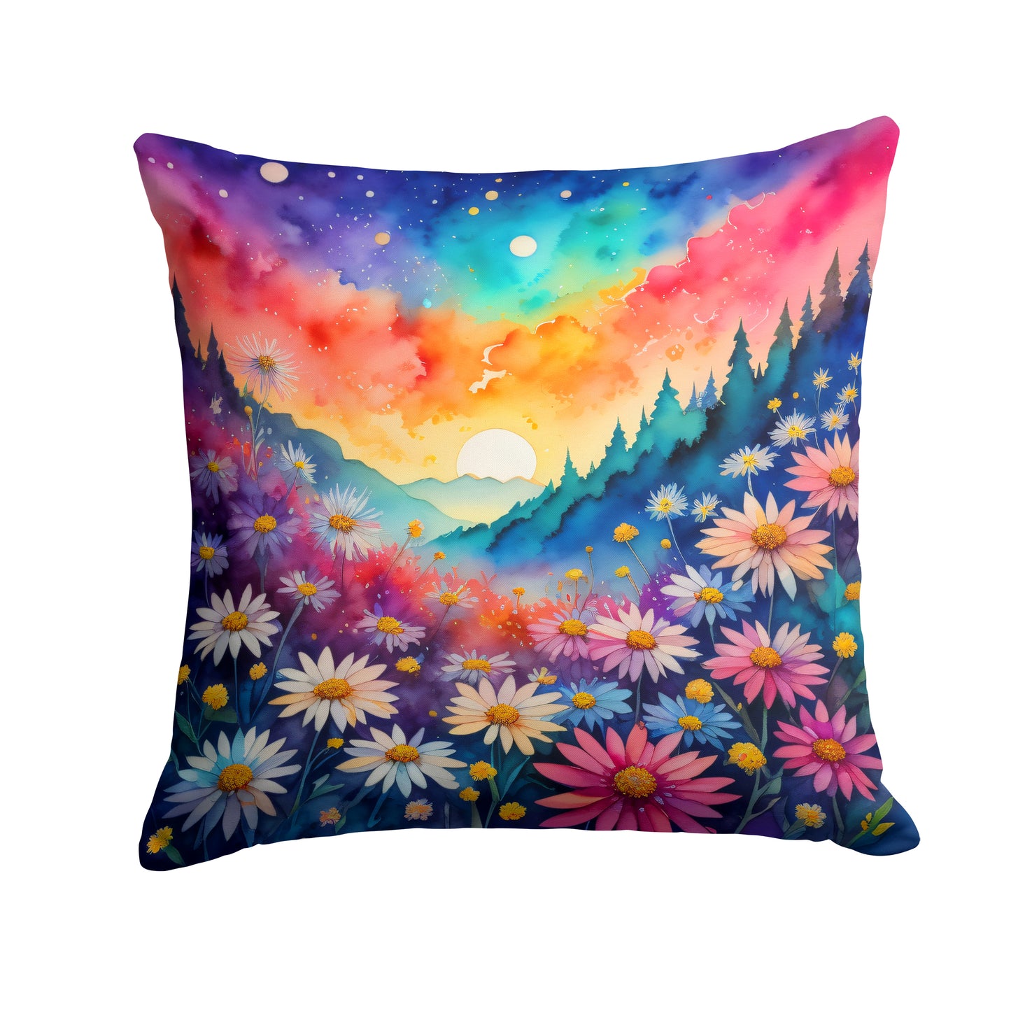 Buy this Colorful Asters Throw Pillow