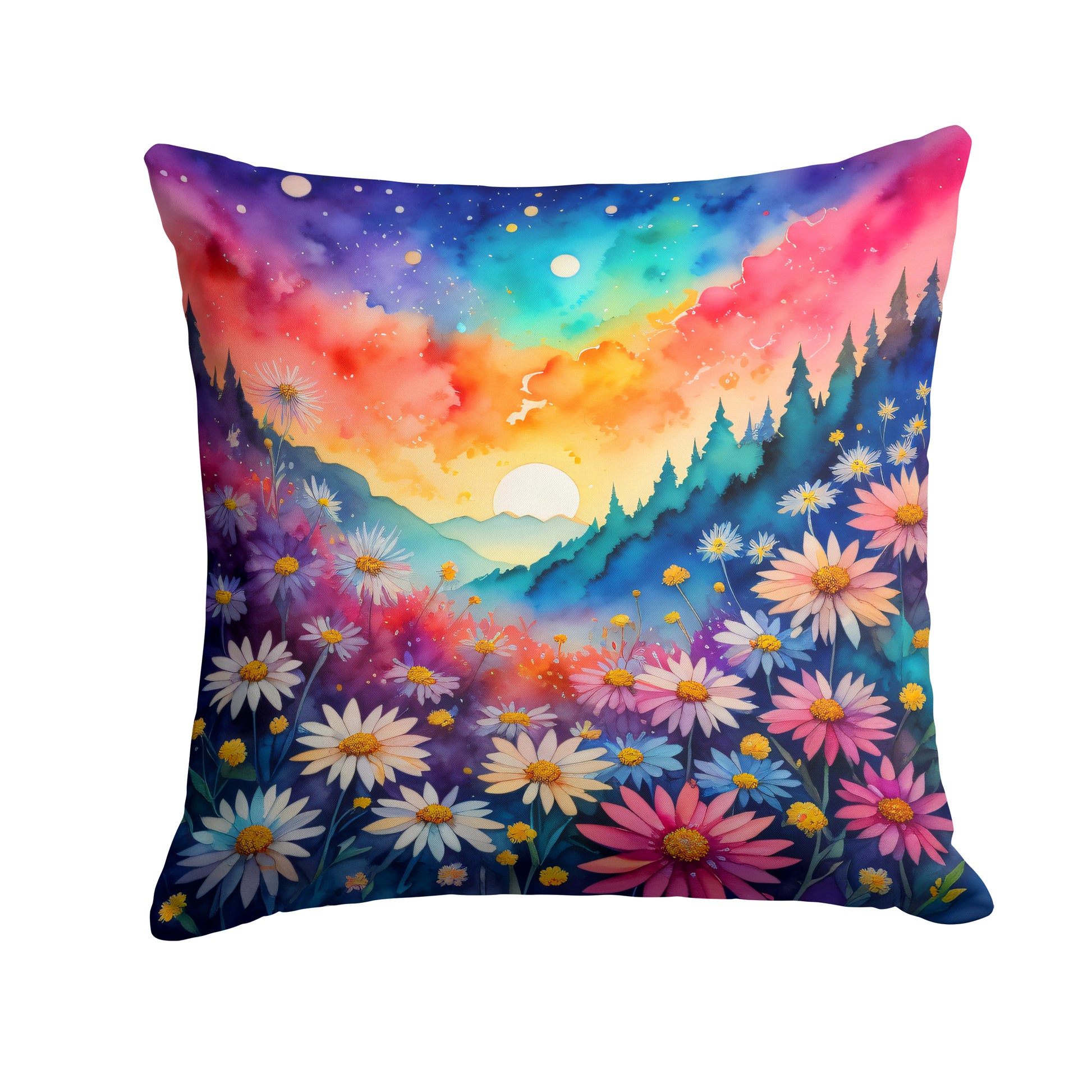 Buy this Colorful Asters Throw Pillow