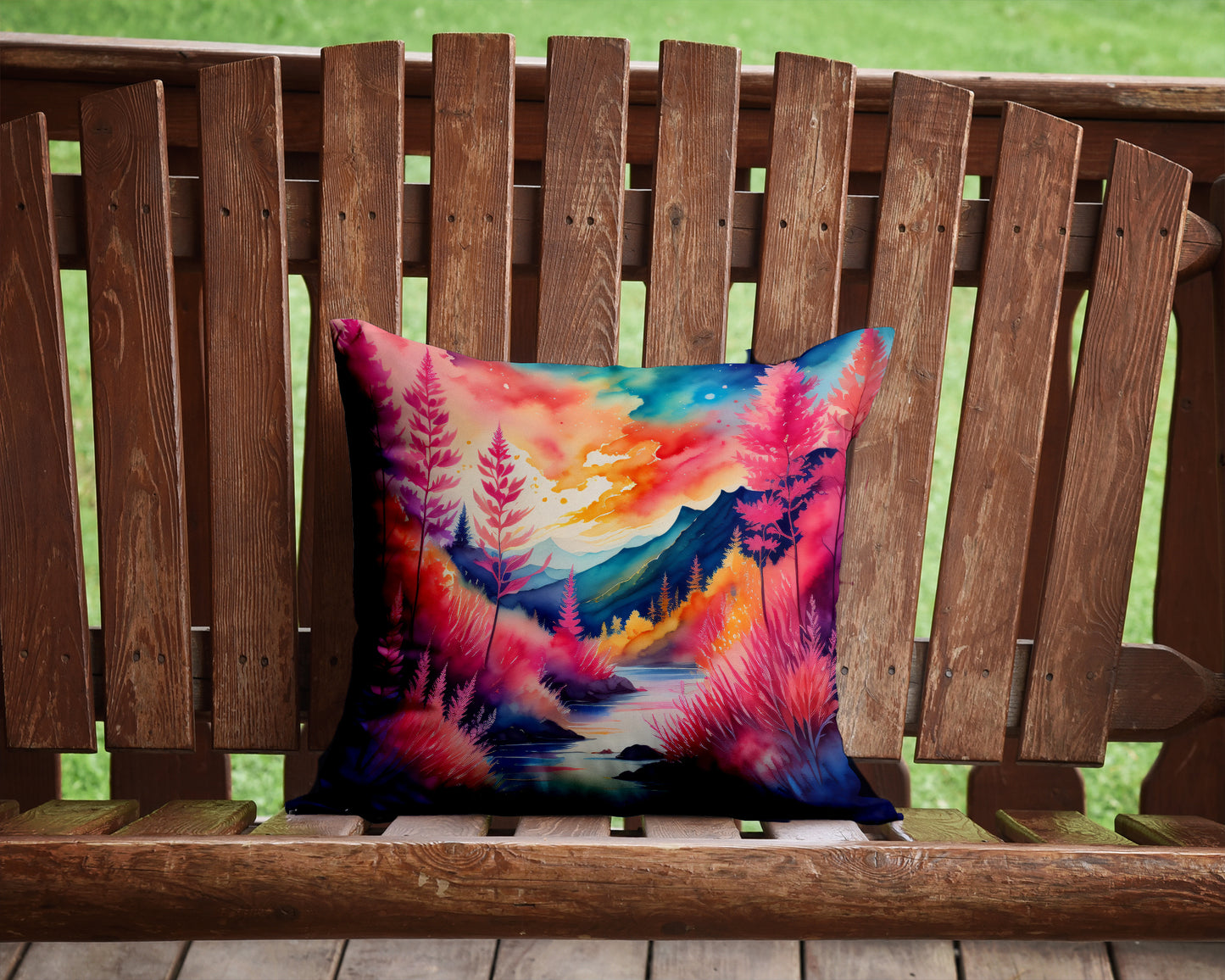 Colorful Astilbe Throw Pillow