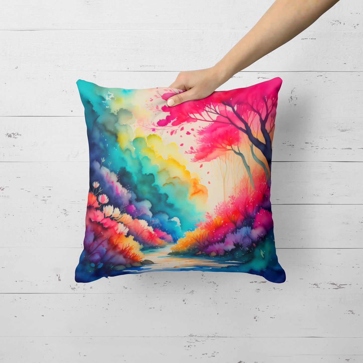 Colorful Azaleas Throw Pillow