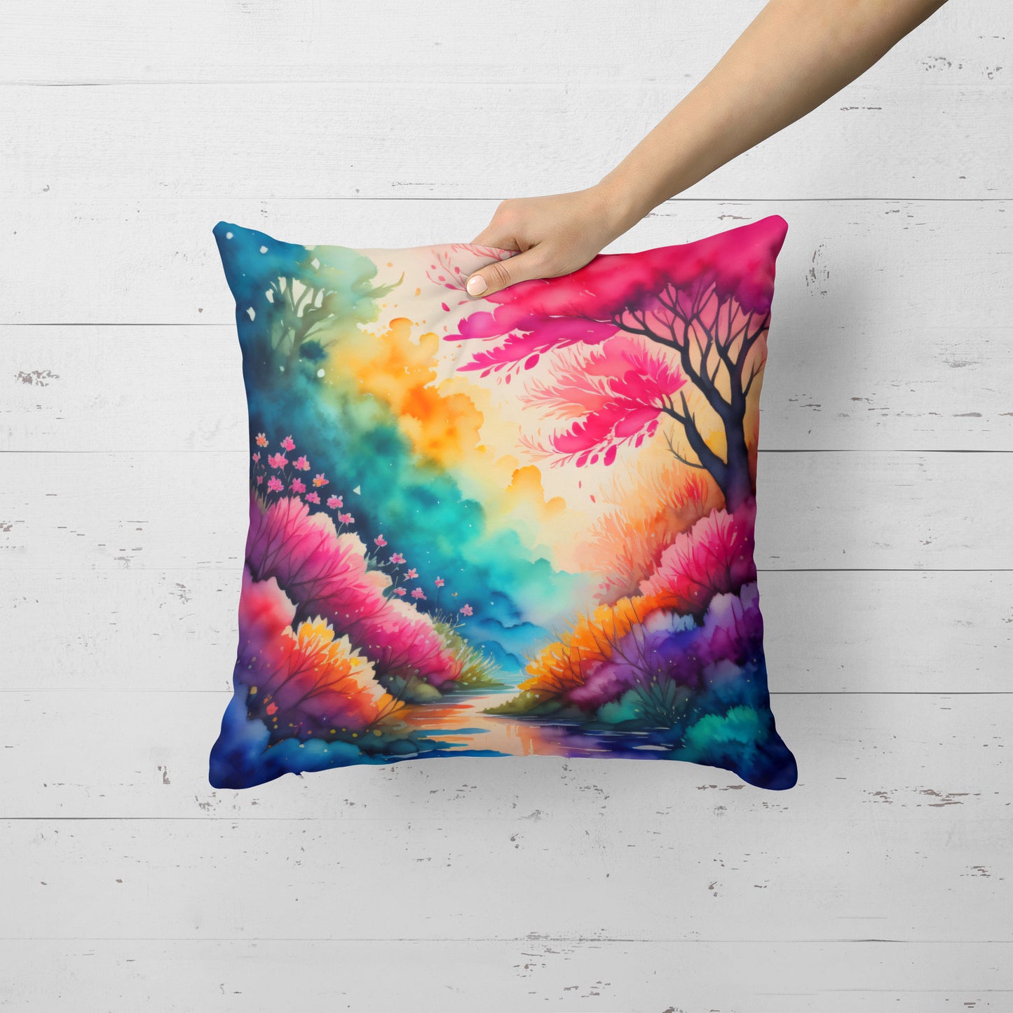 Colorful Azaleas Throw Pillow