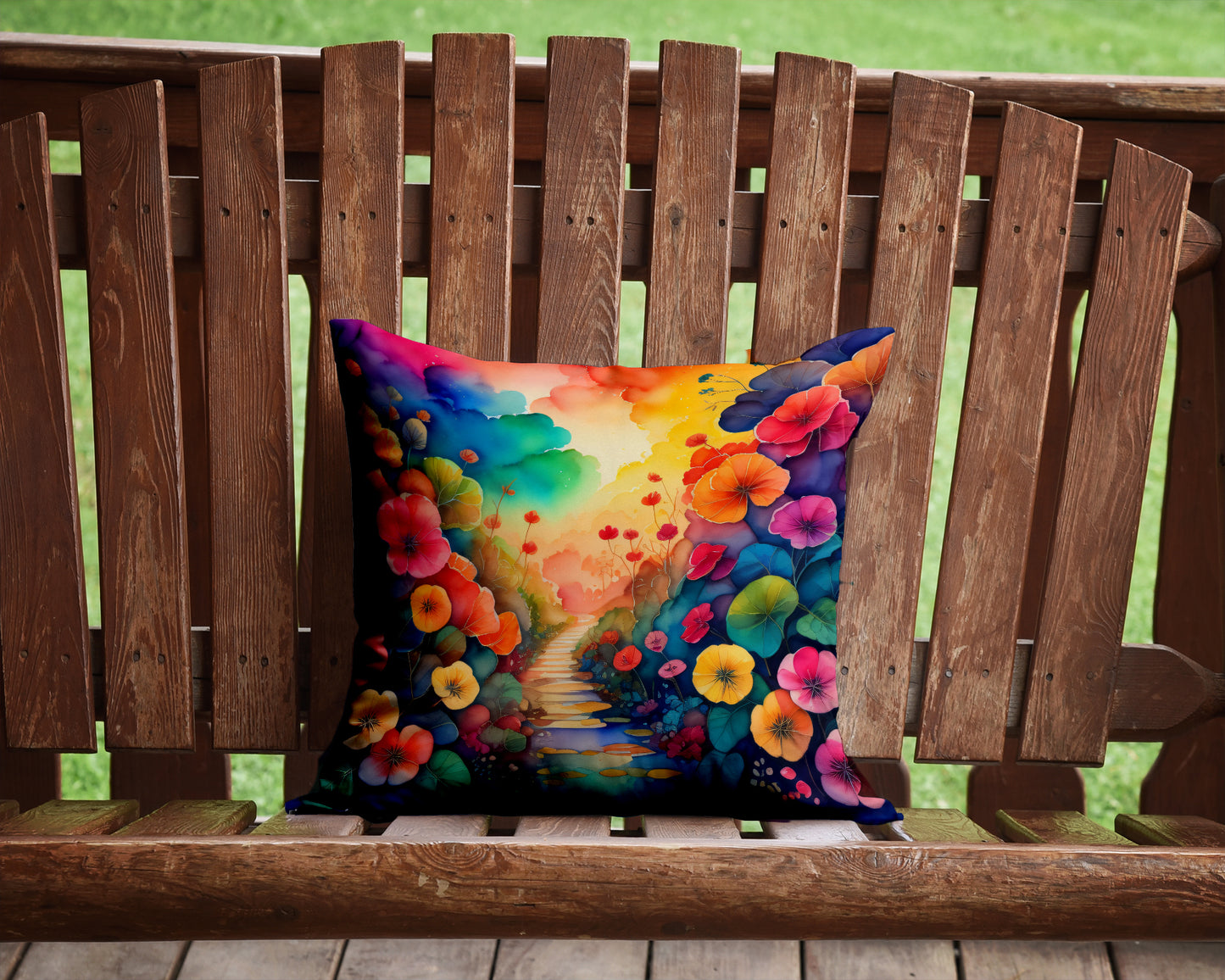 Colorful Begonias Throw Pillow