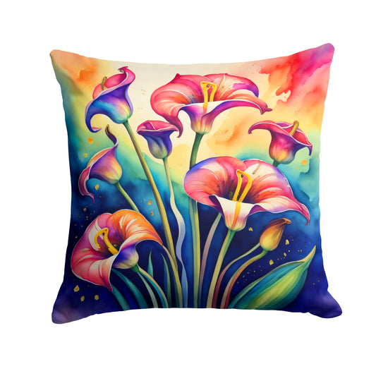 Buy this Colorful Calla Lilies Throw Pillow