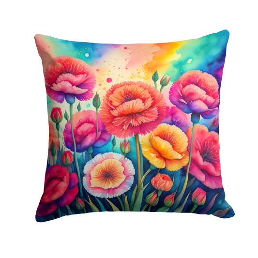 Buy this Colorful Carnations Throw Pillow