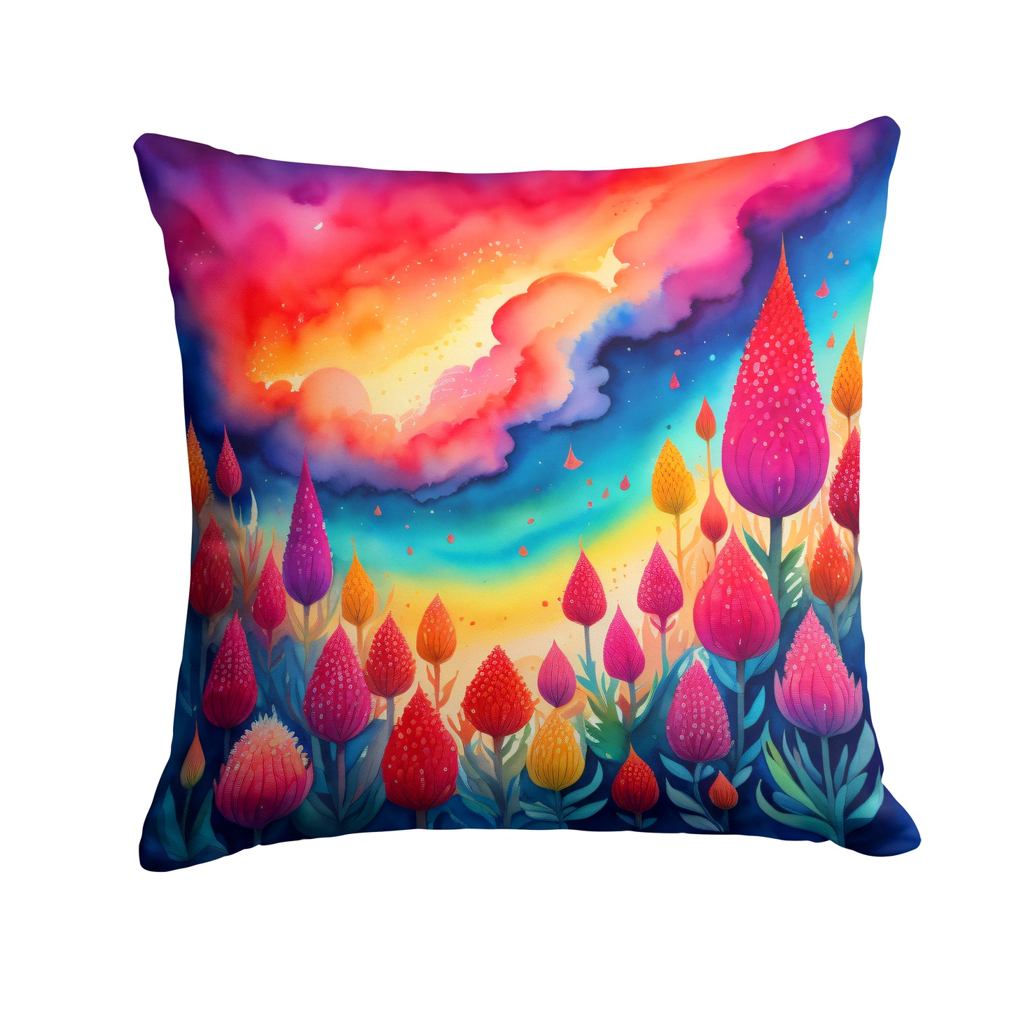 Buy this Colorful Celosia Throw Pillow