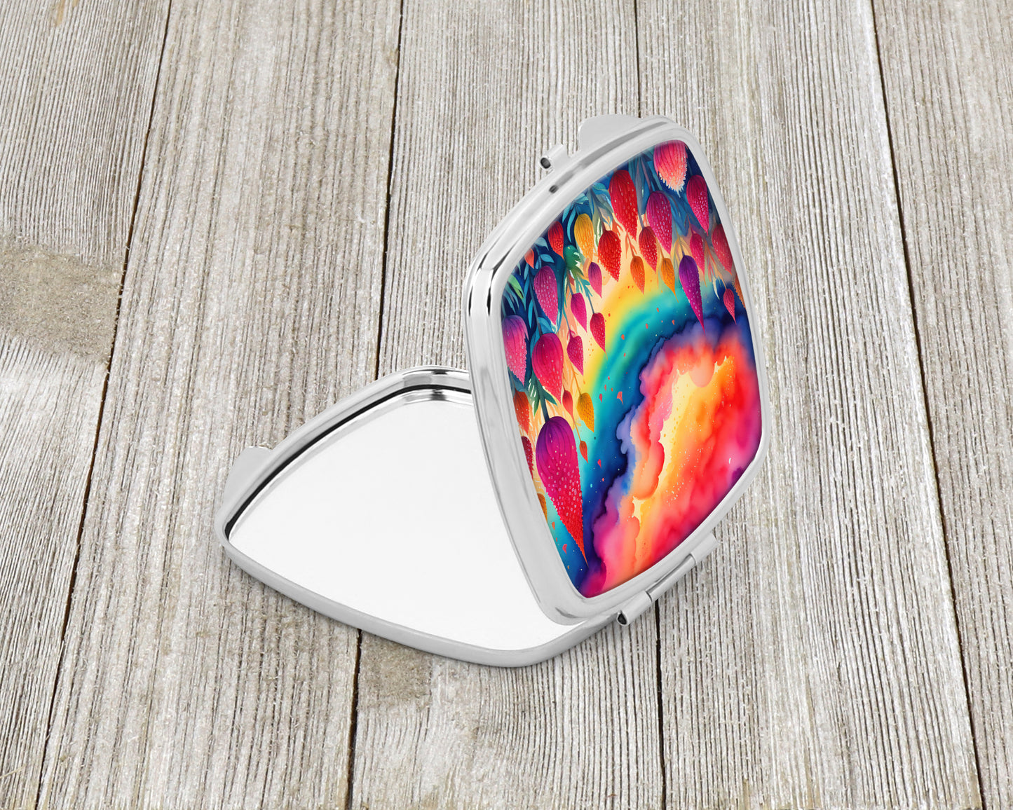 Colorful Celosia Compact Mirror