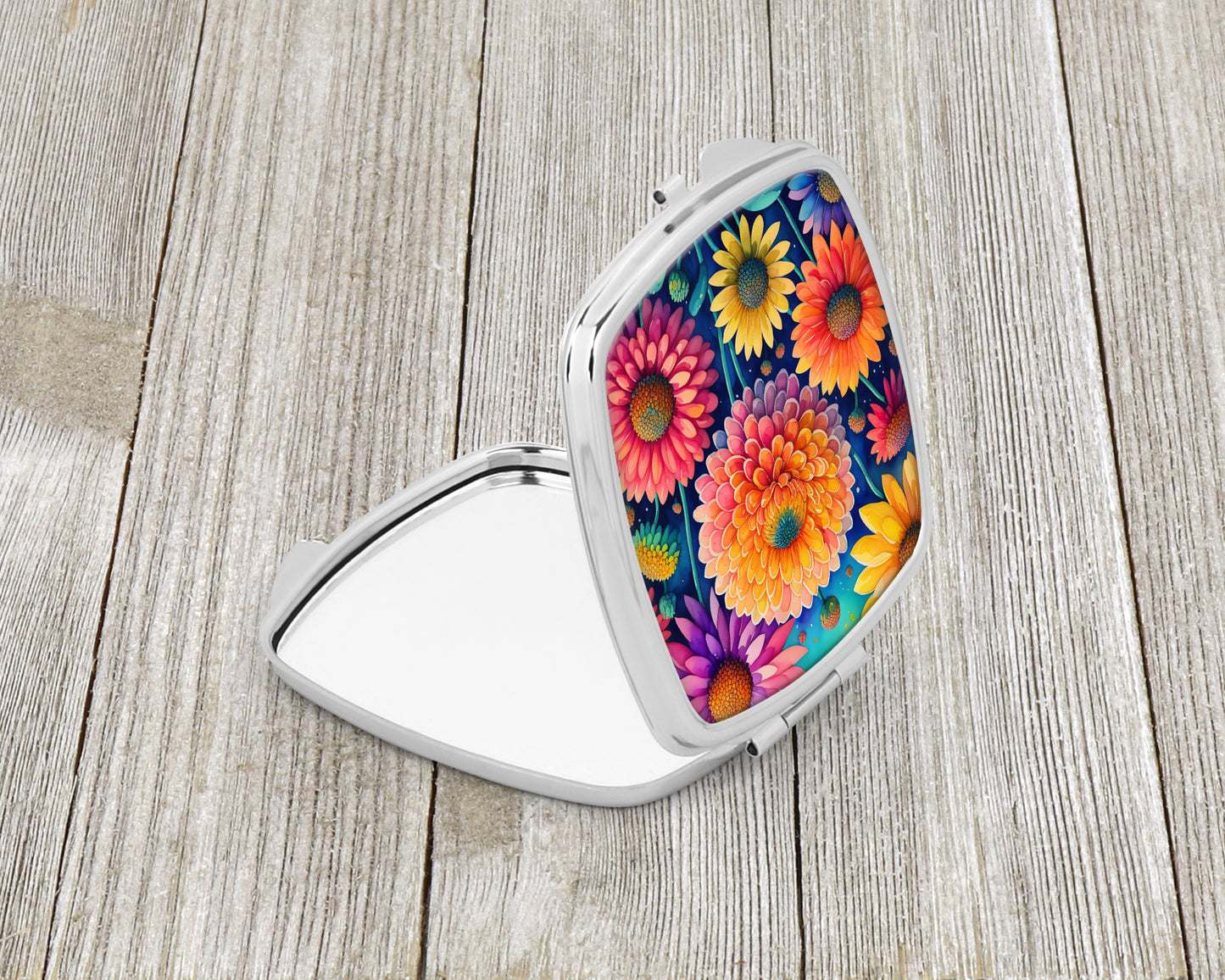 Colorful Chrysanthemums Compact Mirror