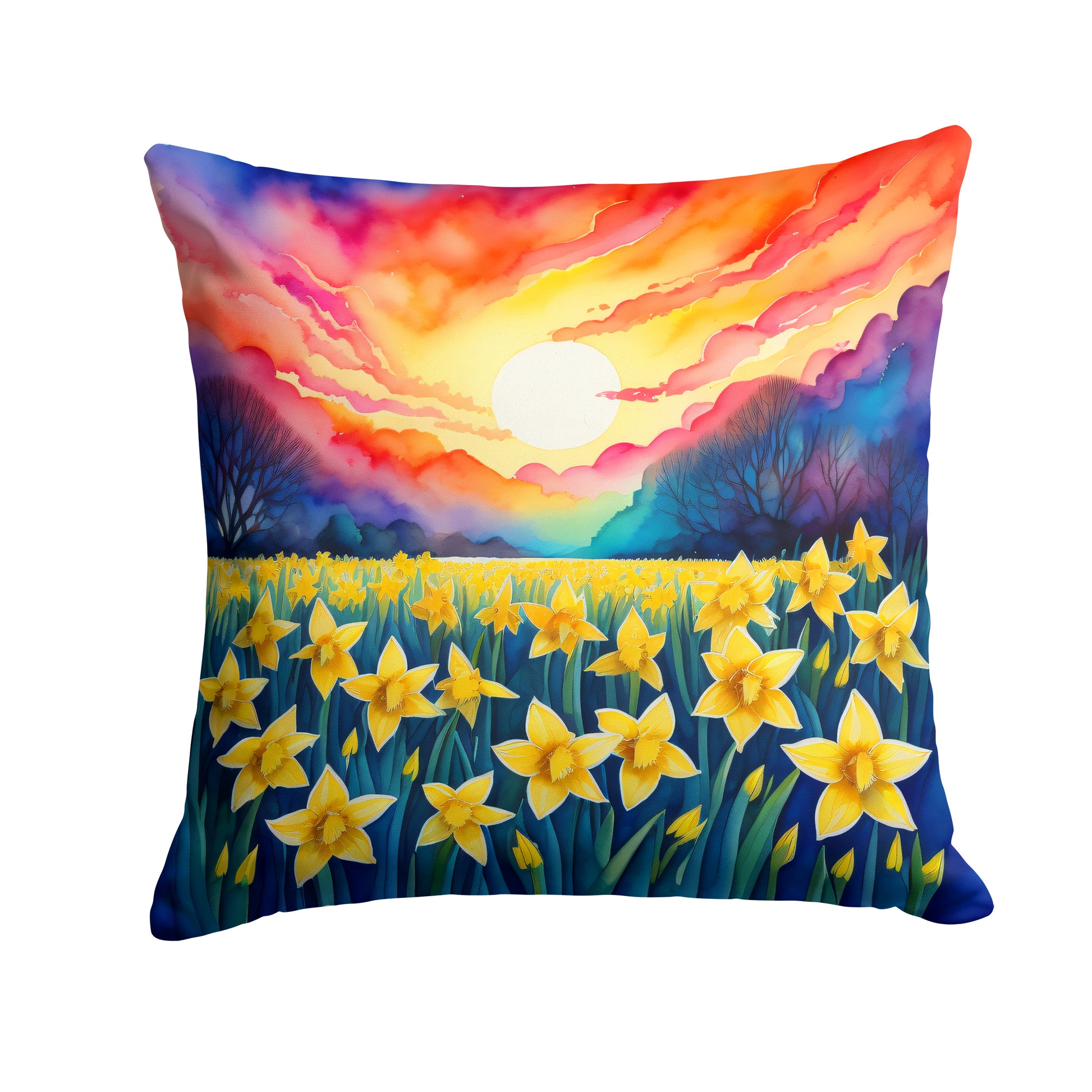 Buy this Colorful Daffodils Throw Pillow