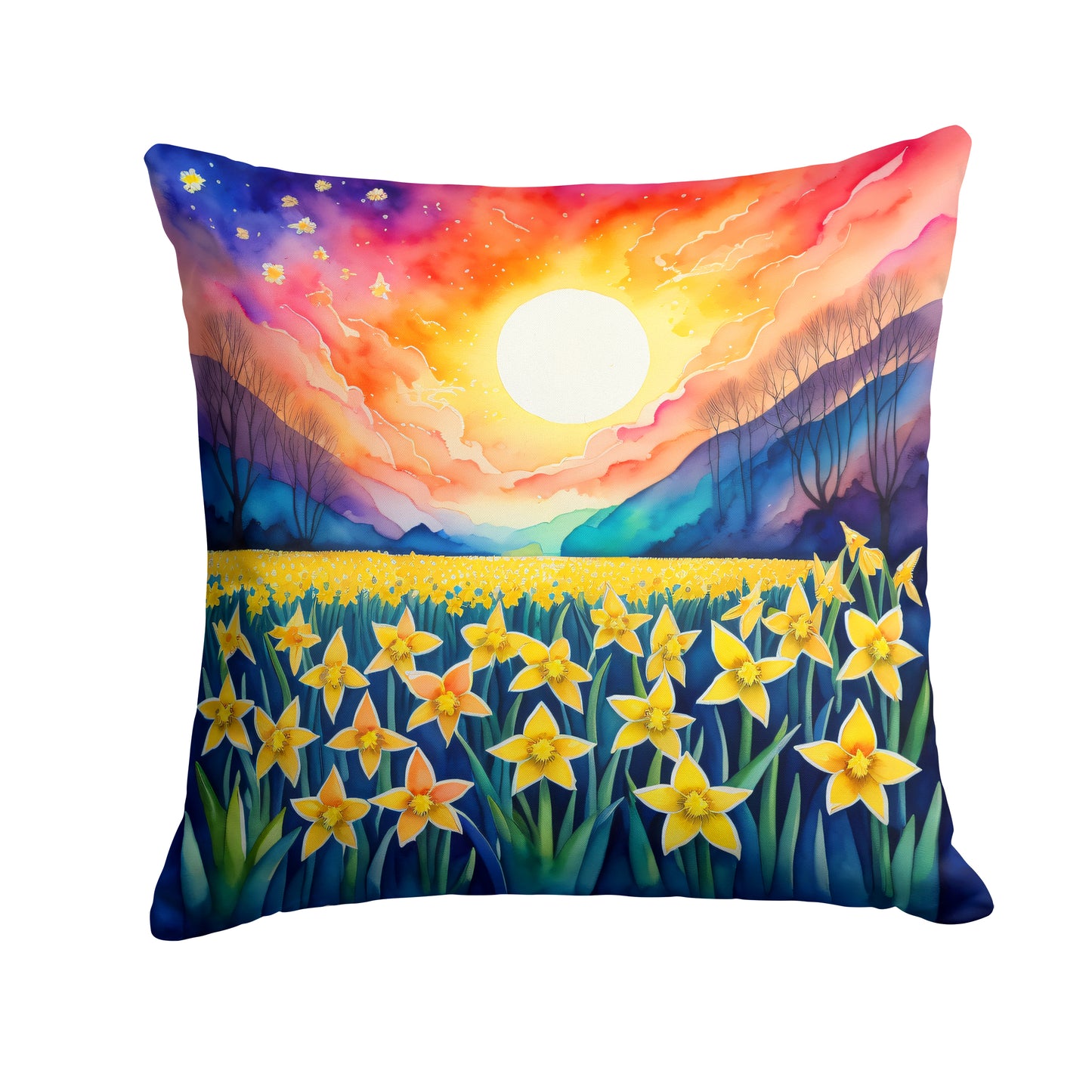 Buy this Colorful Daffodils Throw Pillow