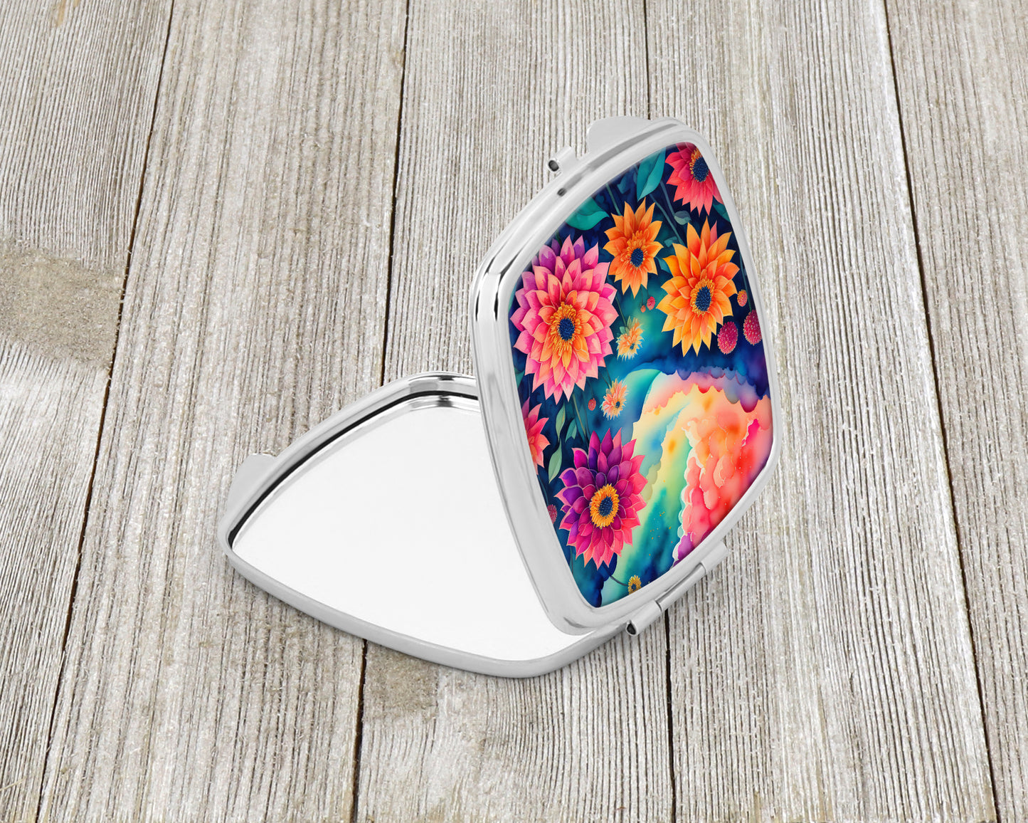 Colorful Dahlias Compact Mirror
