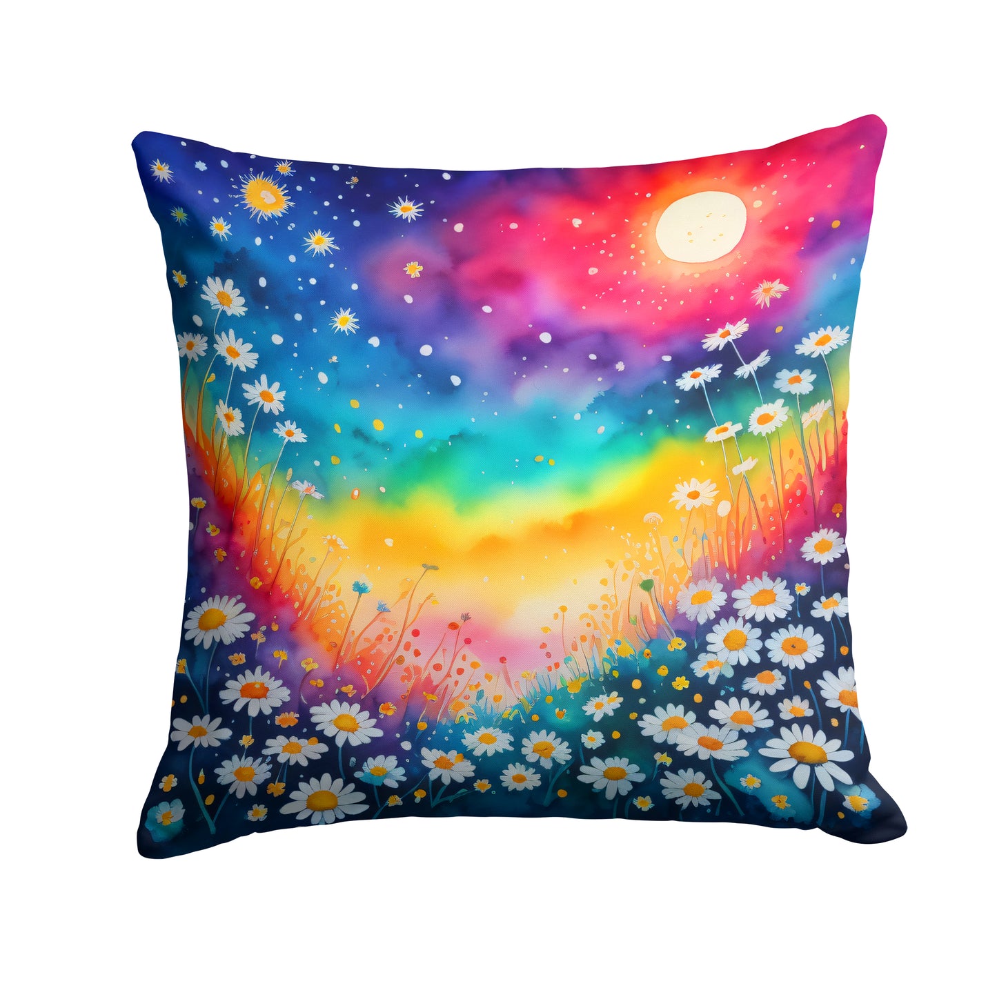 Buy this Colorful Daisies Throw Pillow