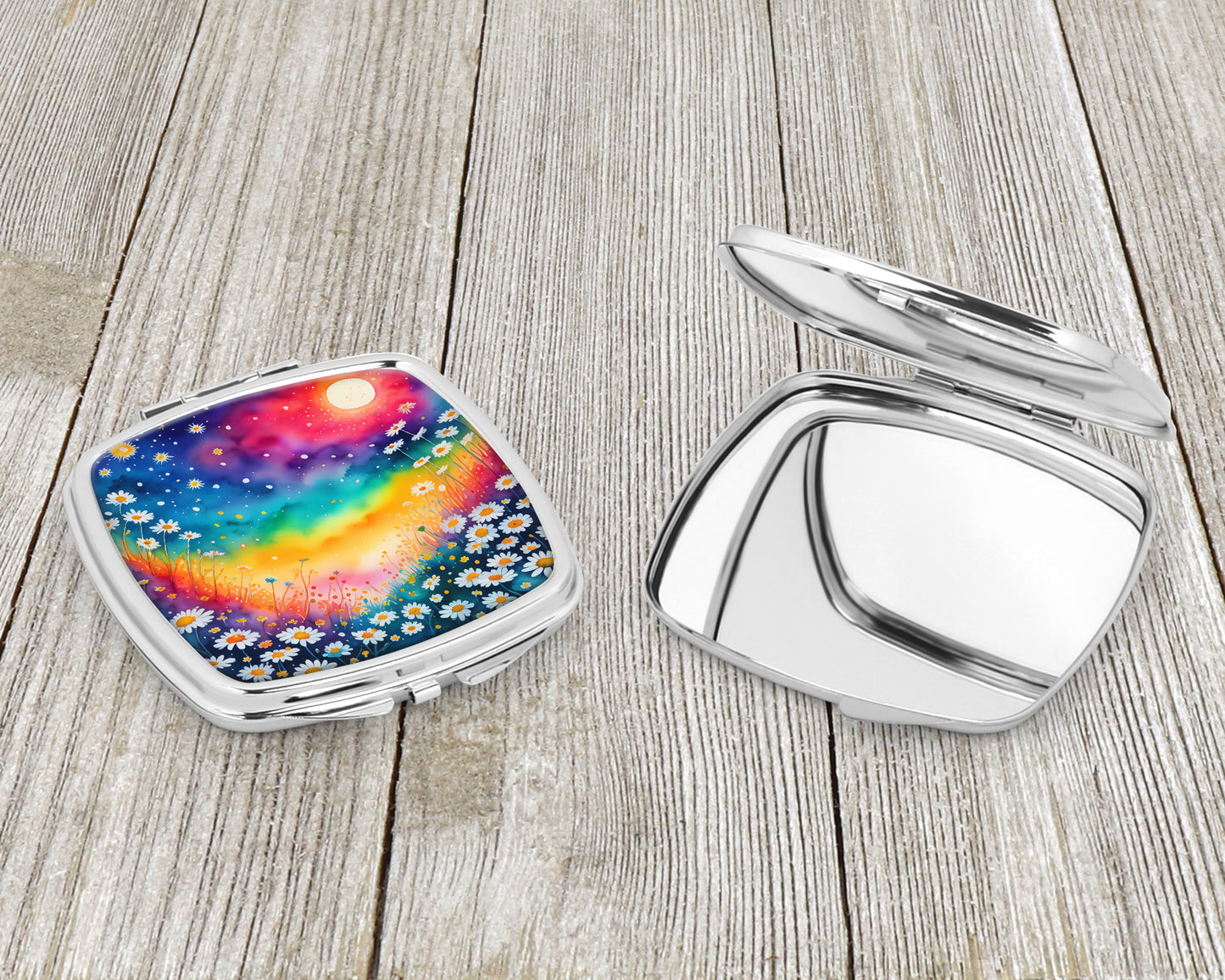 Colorful Daisies Compact Mirror