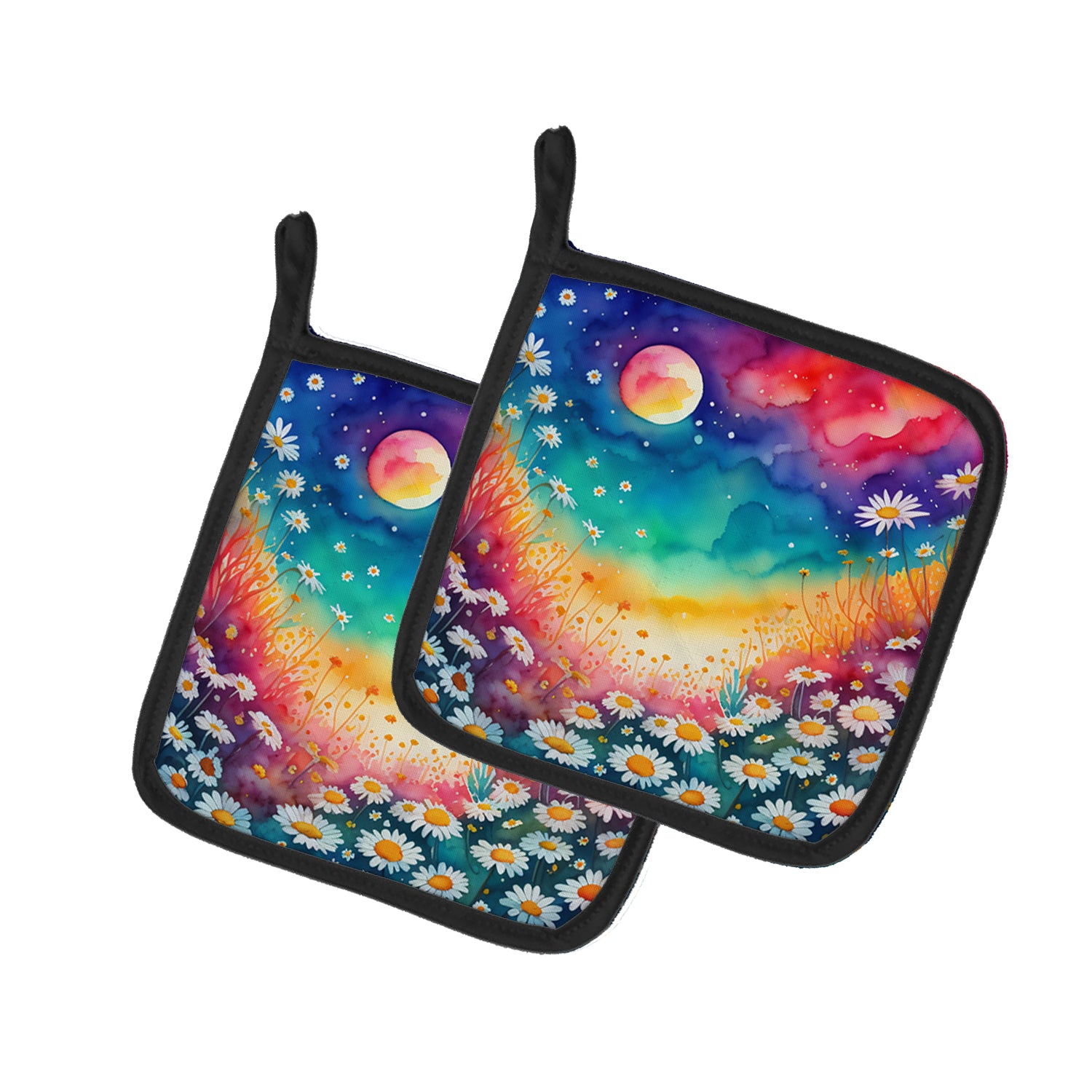 Buy this Colorful Daisies Pair of Pot Holders
