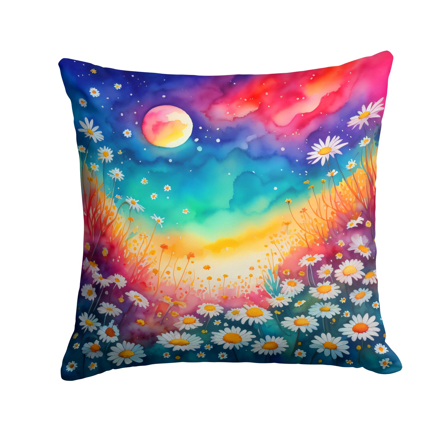 Buy this Colorful Daisies Throw Pillow