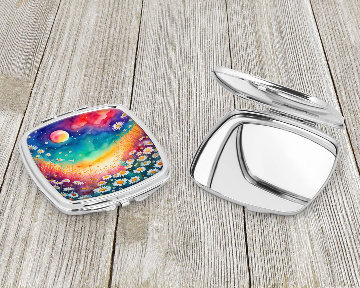 Colorful Daisies Compact Mirror