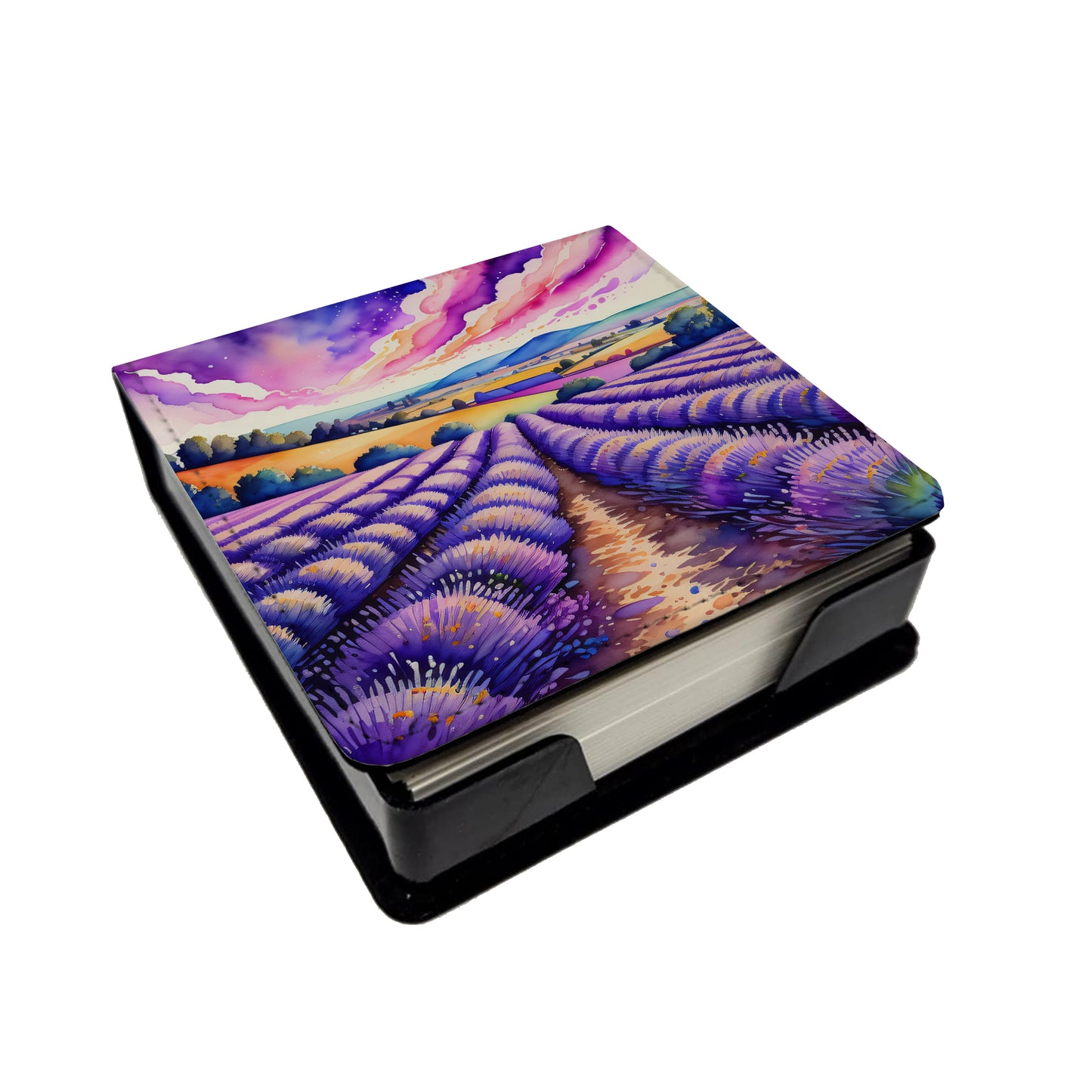 Buy this Colorful English Lavender PU Leather Note Paper Holder