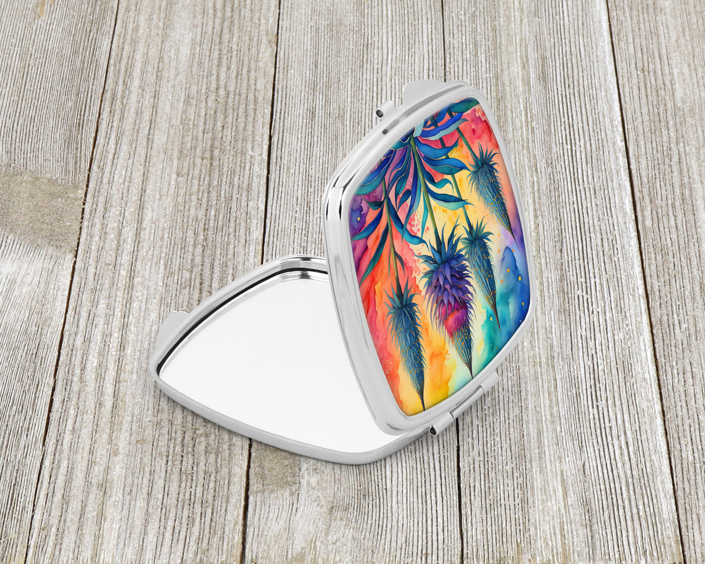 Colorful Eryngium Compact Mirror