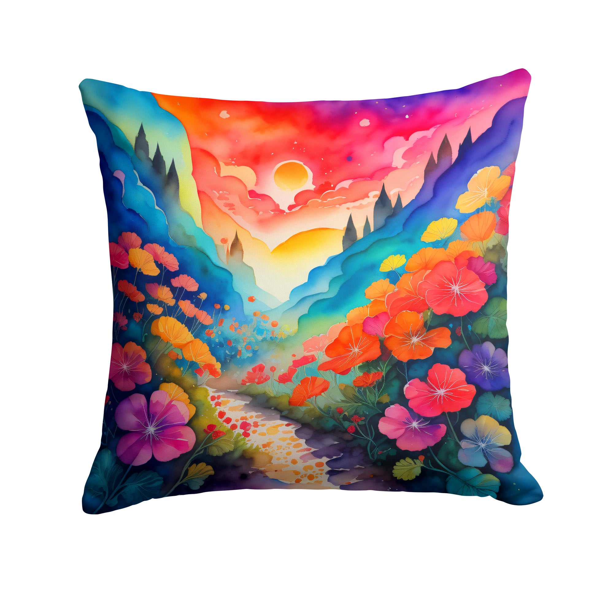 Buy this Colorful Geraniums Throw Pillow