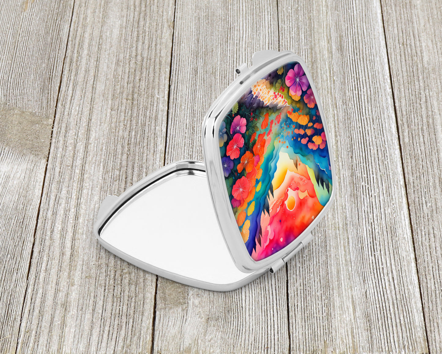 Colorful Geraniums Compact Mirror