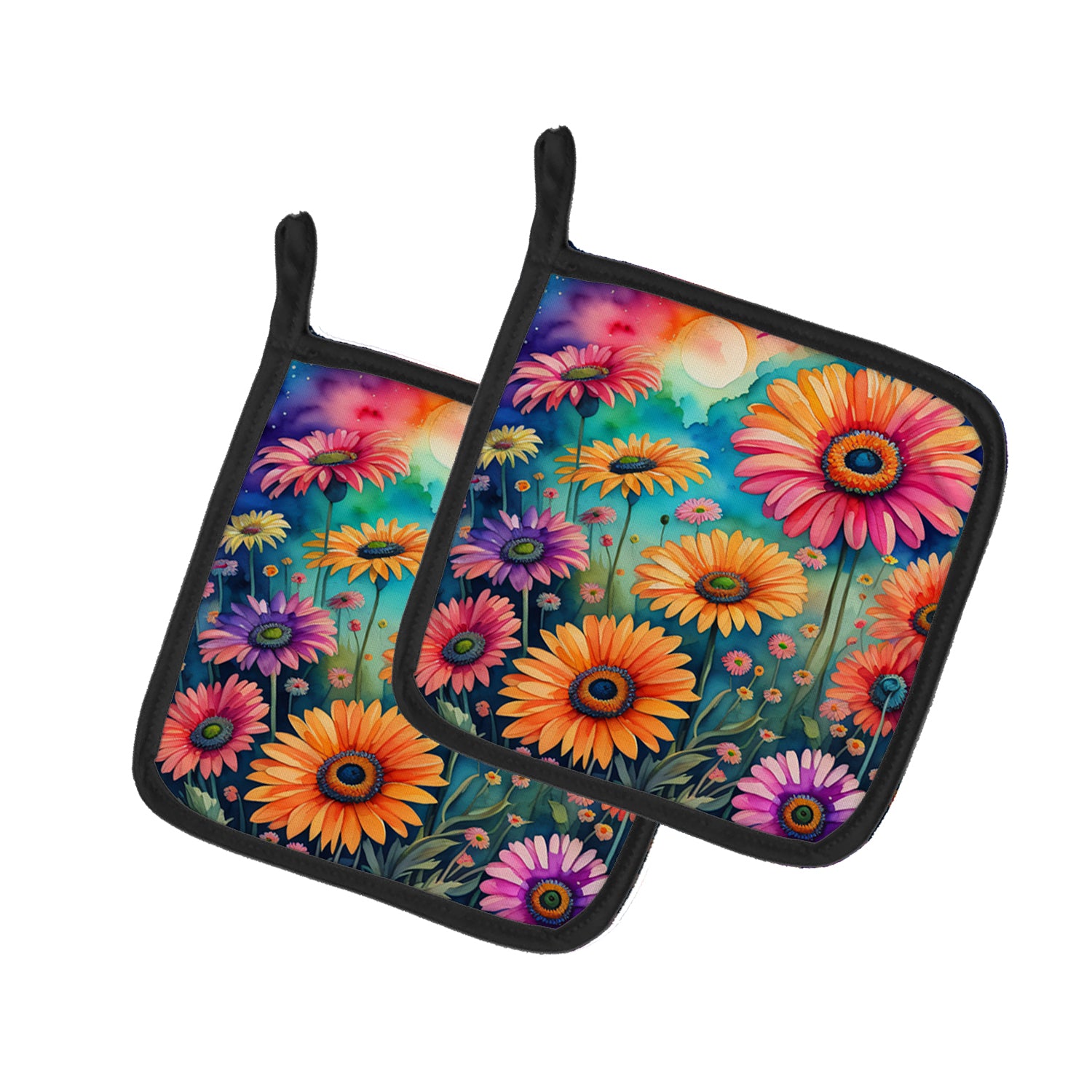 Buy this Colorful Gerbera Daisies Pair of Pot Holders
